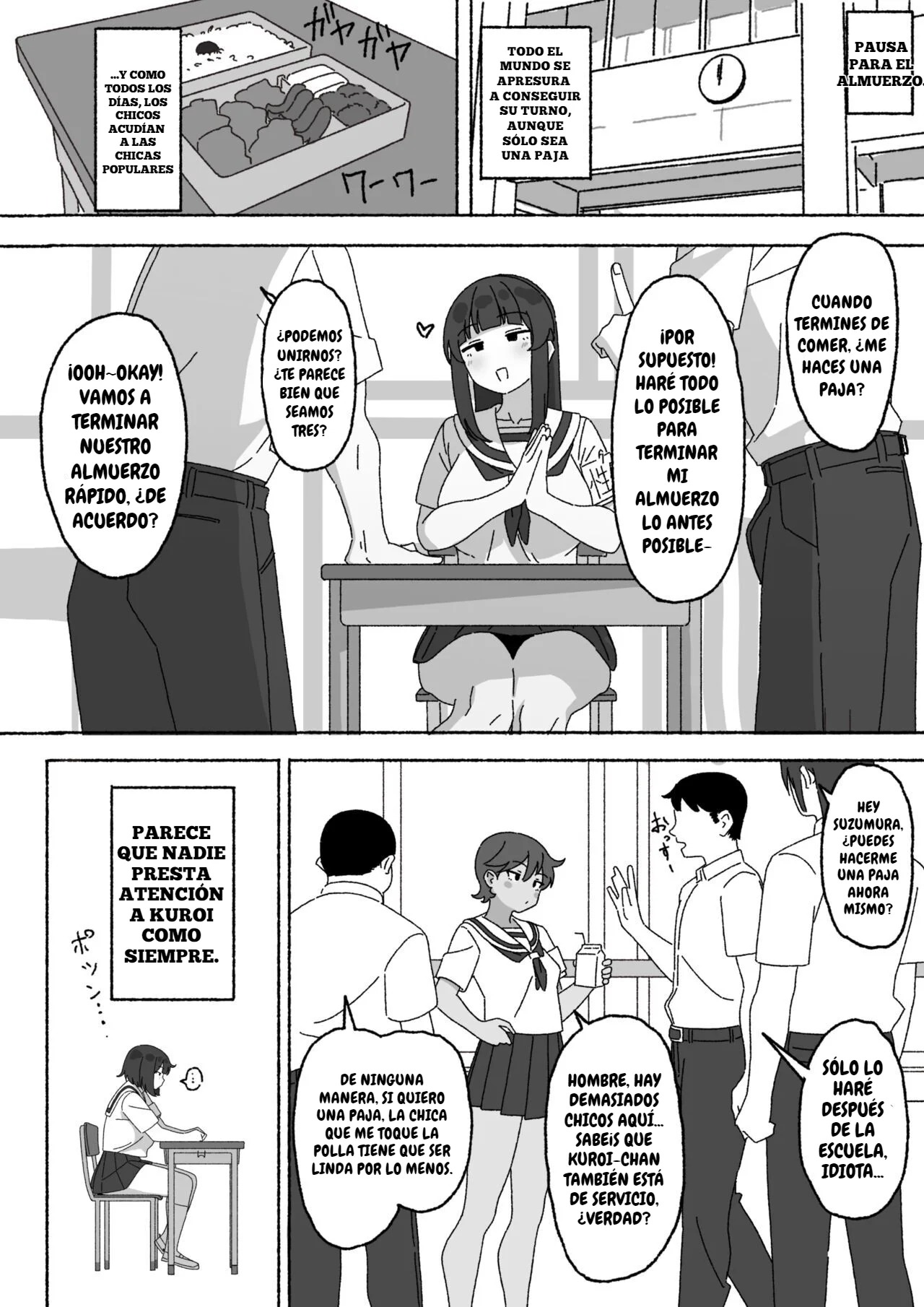 Funinki Seishori Touban Kuroi-chan Tsukatte Iru no wa Kurasu de Ore Dake page 4 full