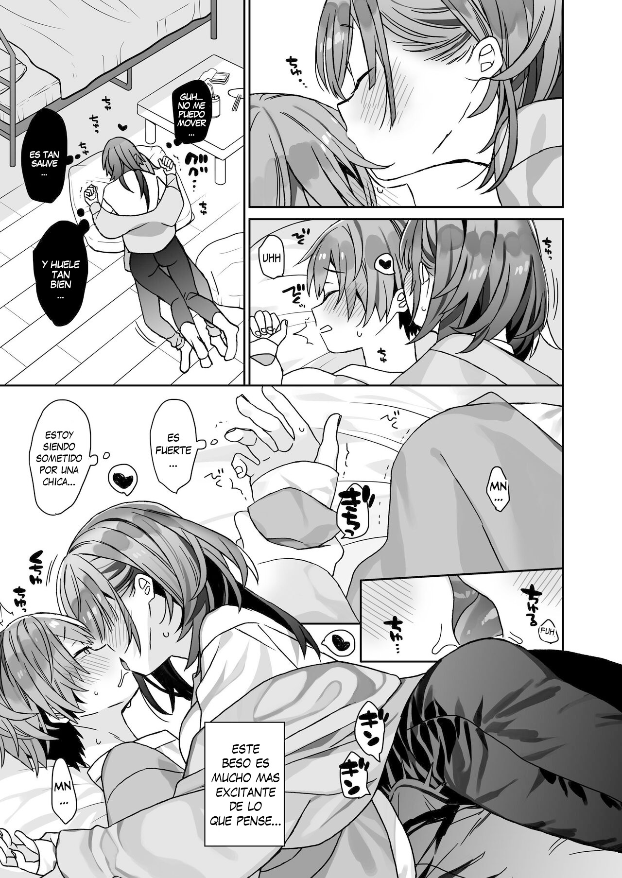 Kogara na Otokonoko ga Dekai Onnanoko to H | Tipo Pequeno Tiene Sexo con Enorme Mujer page 6 full