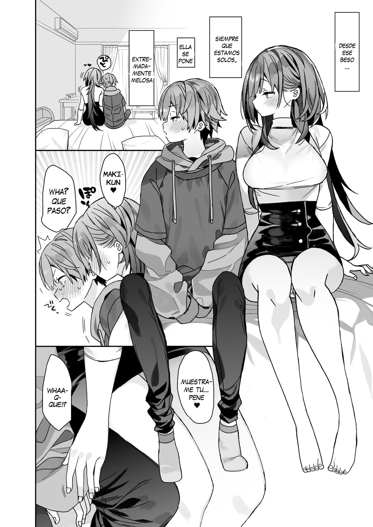 Kogara na Otokonoko ga Dekai Onnanoko to H | Tipo Pequeno Tiene Sexo con Enorme Mujer page 7 full