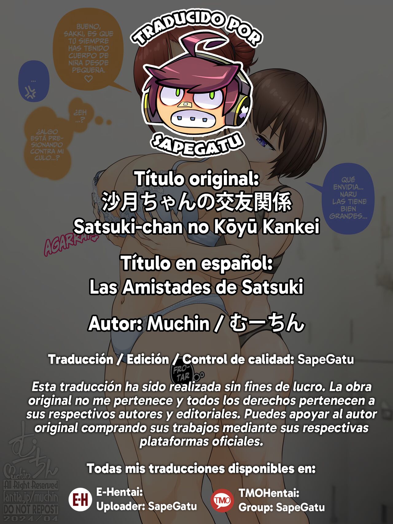 Satsuki-chan no Kōyū Kankei | Las Amistades de Satsuki page 4 full