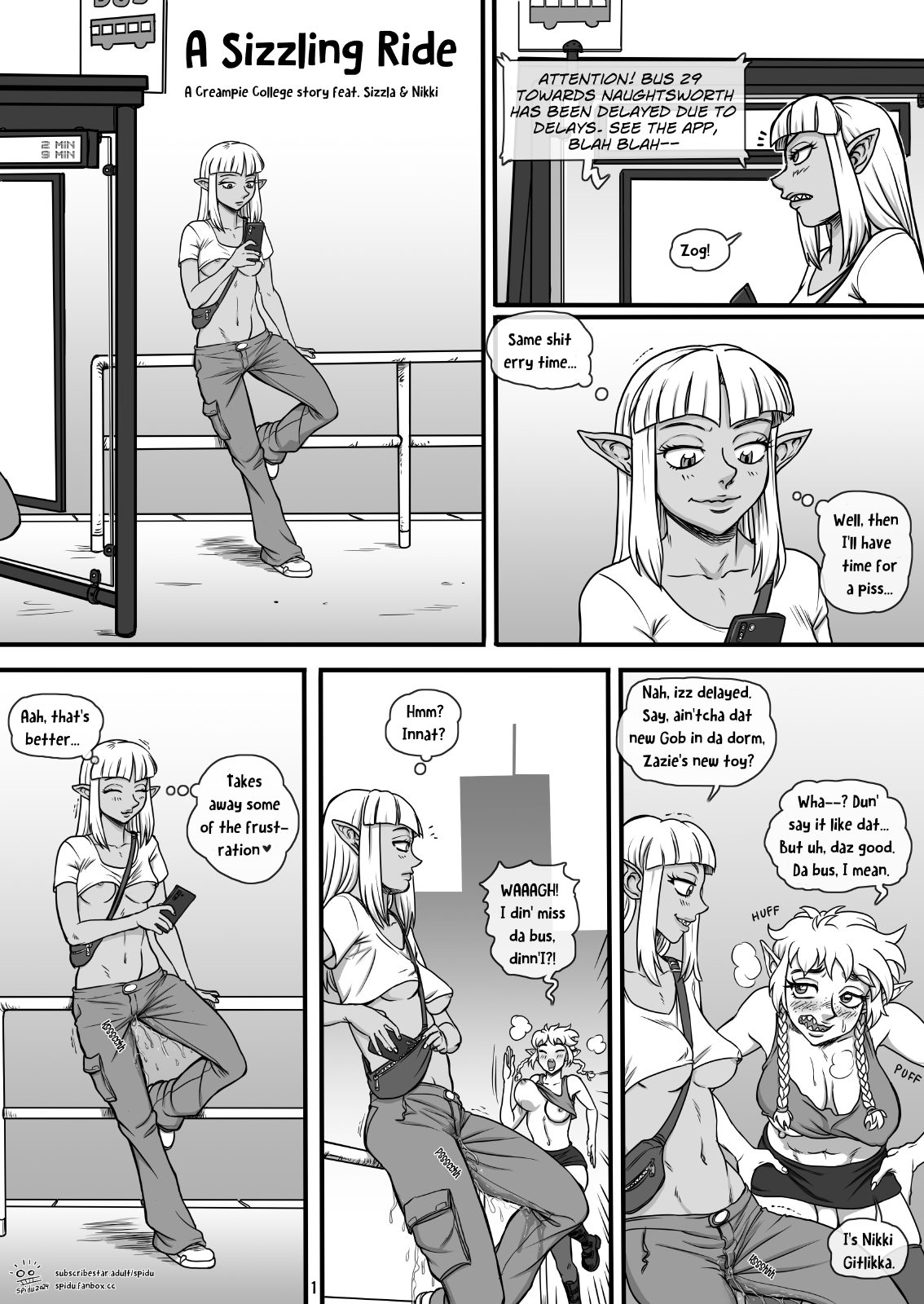 A Sizzling Ride - A Creampie College story ft. Sizzla &amp; Nikki page 1 full