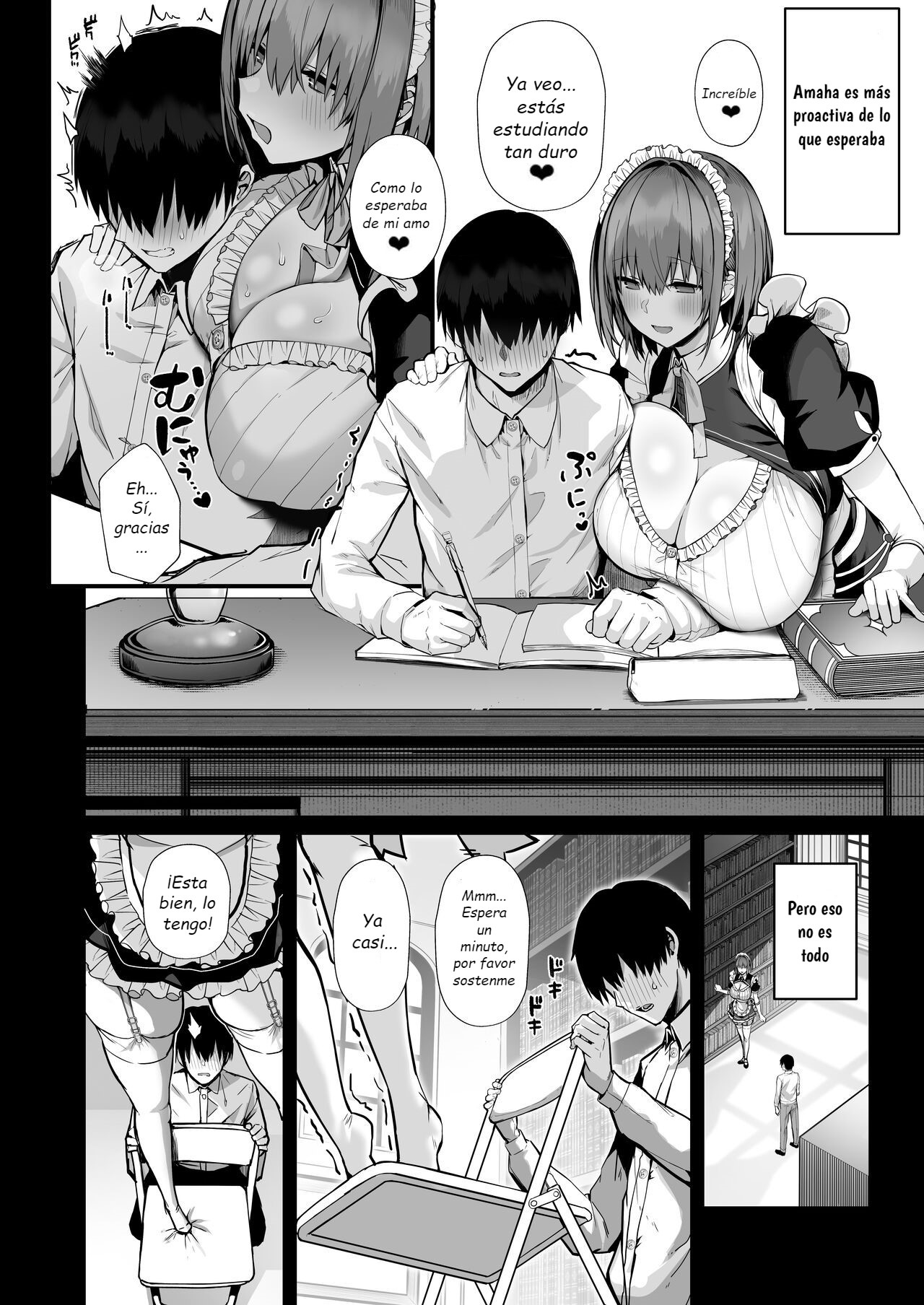 Love Maid | Sirvienta del amor -Yasashikute Amaama na Kyonyuu Ero Maid San to SEX Shimakuru Ohanashi- page 9 full