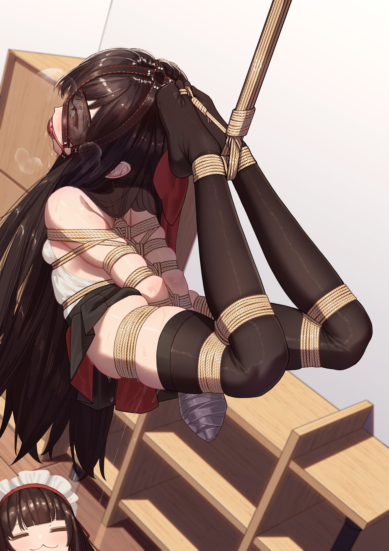 Ojou-sama no  Jibaku  Jiko | Young Lady's Selfbondage Misadventure page 9 full
