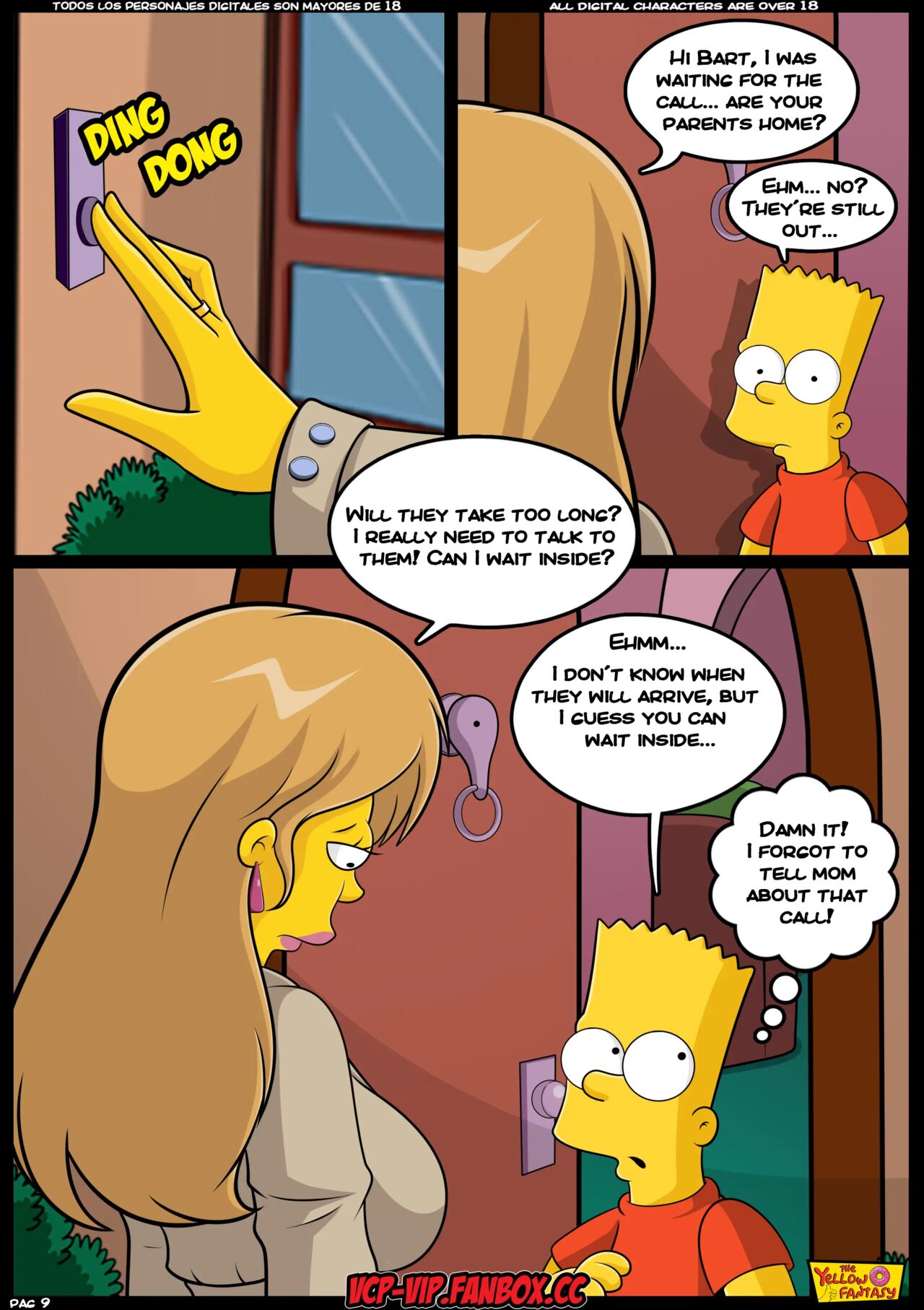 The Yellow Fantasy: Babysitting without Babysitting  Ongoing page 10 full