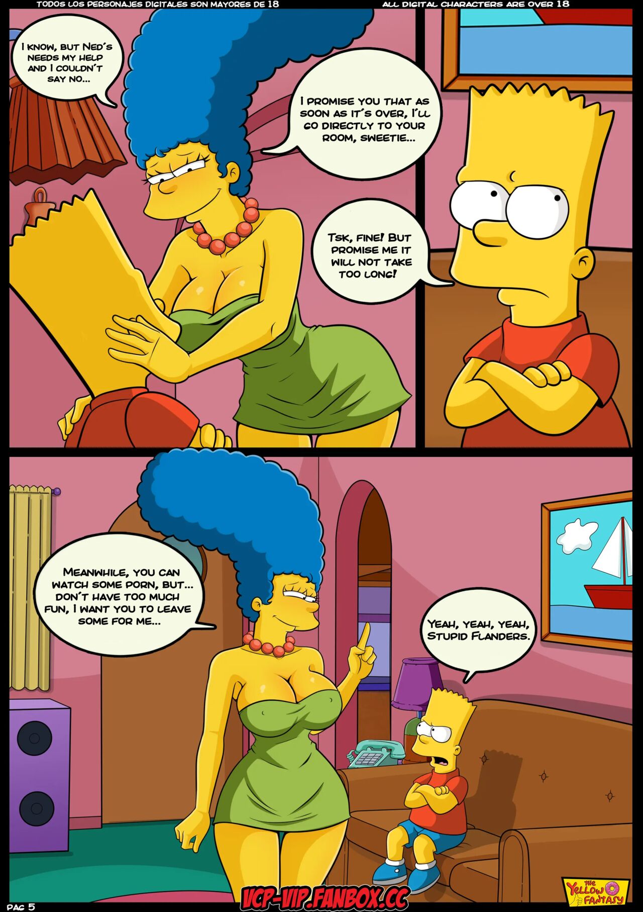 The Yellow Fantasy: Babysitting without Babysitting  Ongoing page 6 full