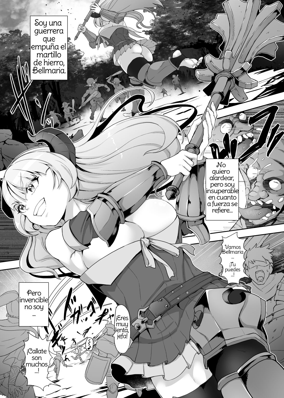 Tettsui no Onna Senshi, Mamono ni Makete Okasareru Mousou o Kojirase Shinu yori Hidoi Me ni Au page 2 full
