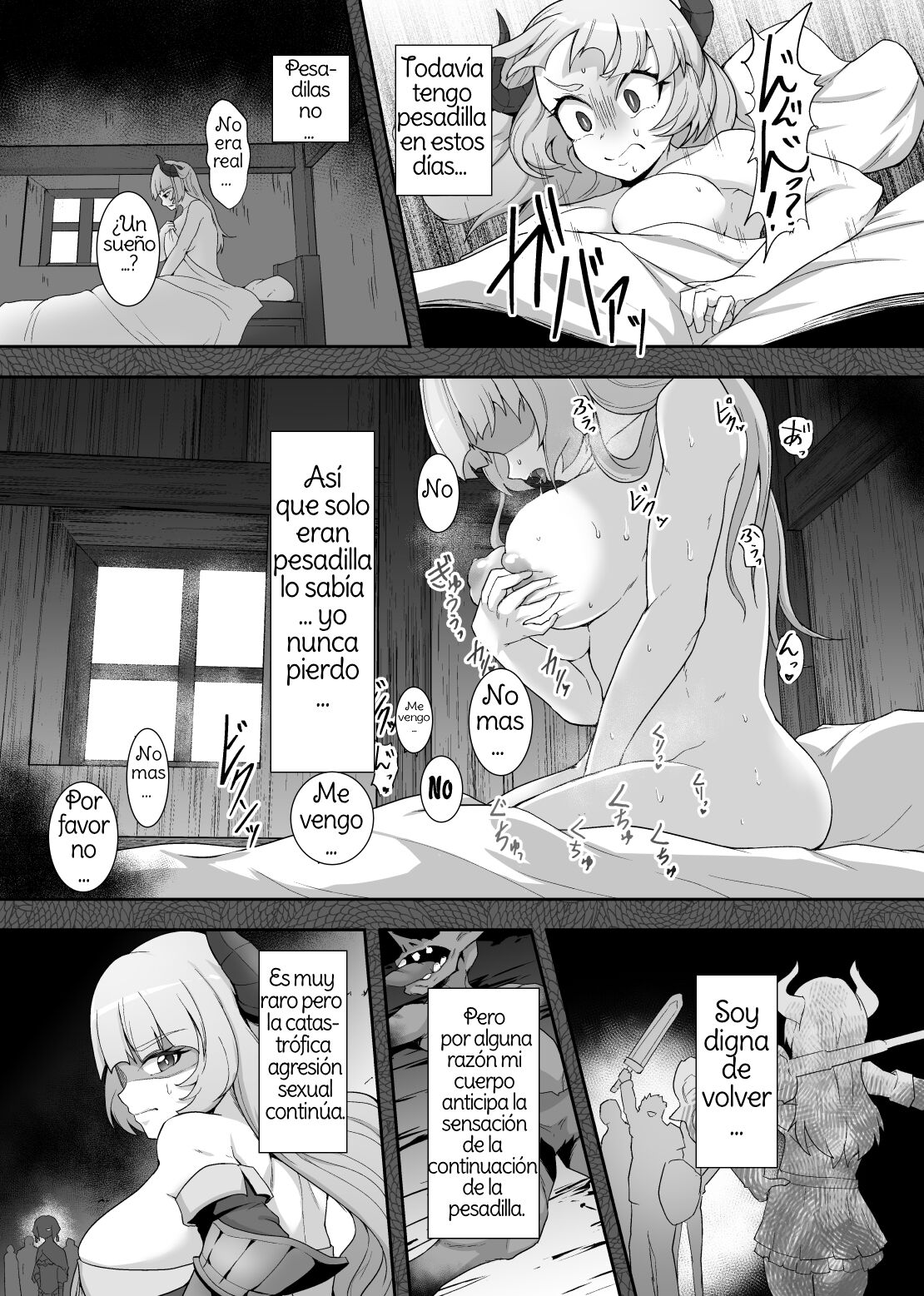 Tettsui no Onna Senshi, Mamono ni Makete Okasareru Mousou o Kojirase Shinu yori Hidoi Me ni Au page 5 full