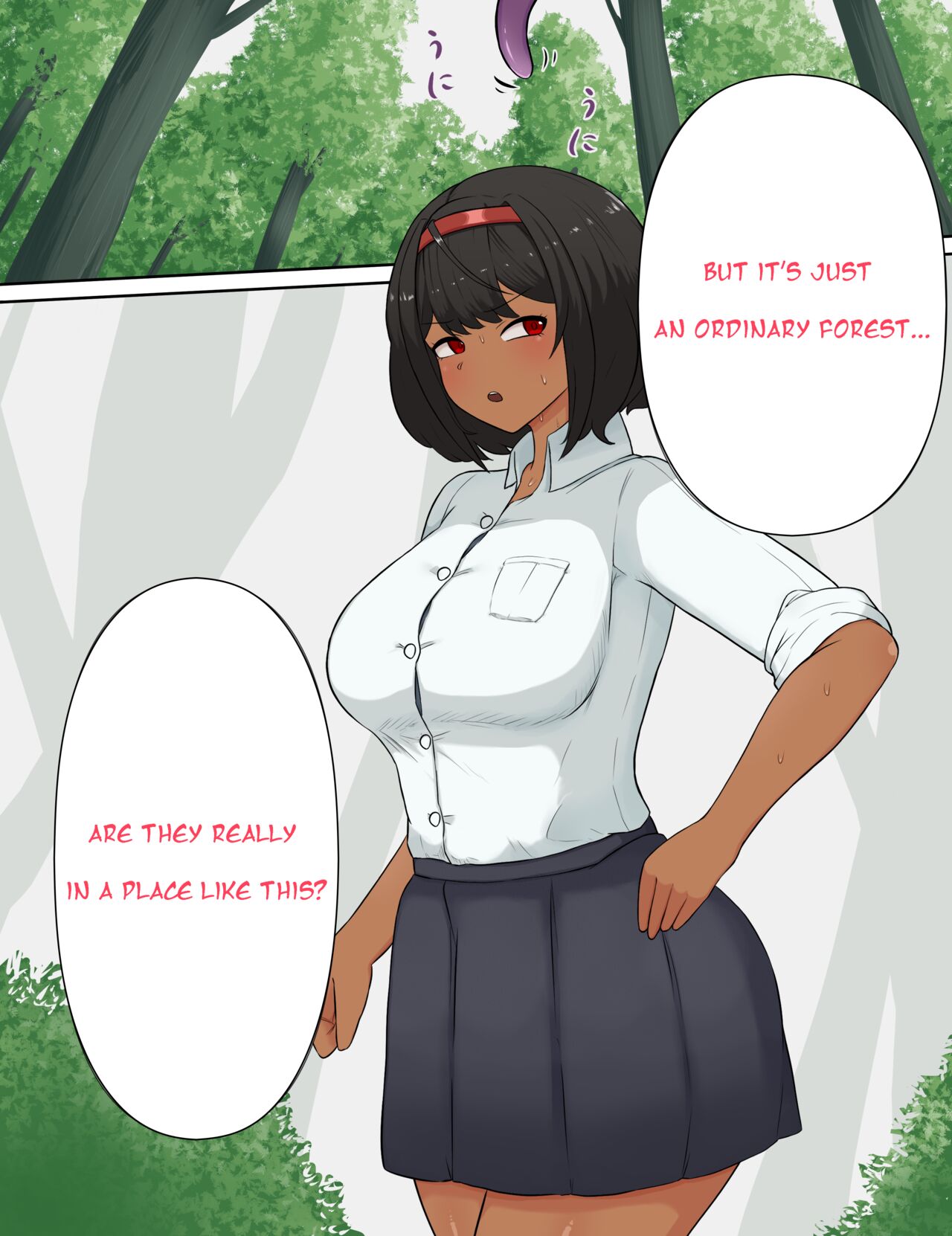The Suffering of a Brown-skinned Futanari Girl  Tentacle Trap Penis Rape page 7 full