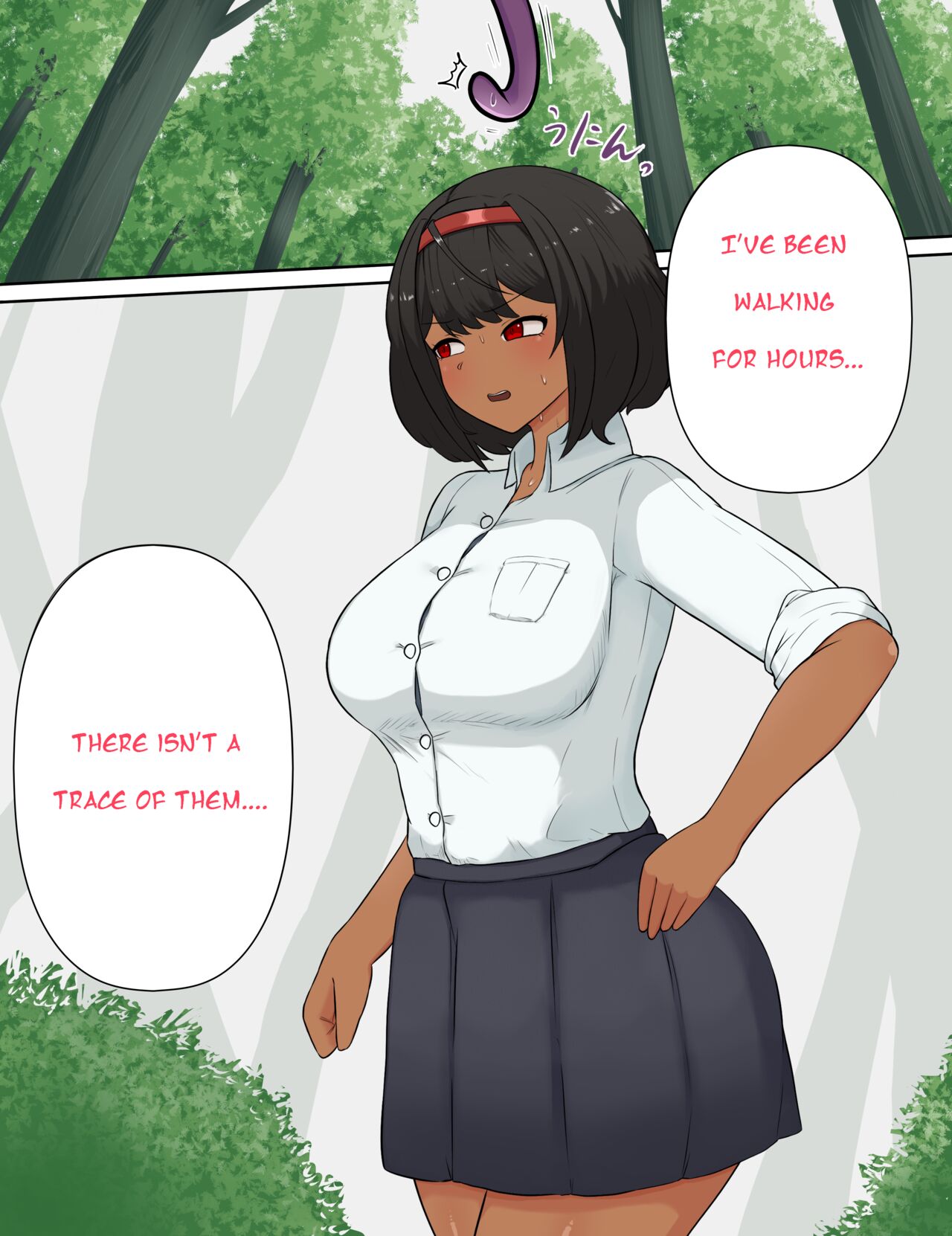 The Suffering of a Brown-skinned Futanari Girl  Tentacle Trap Penis Rape page 8 full
