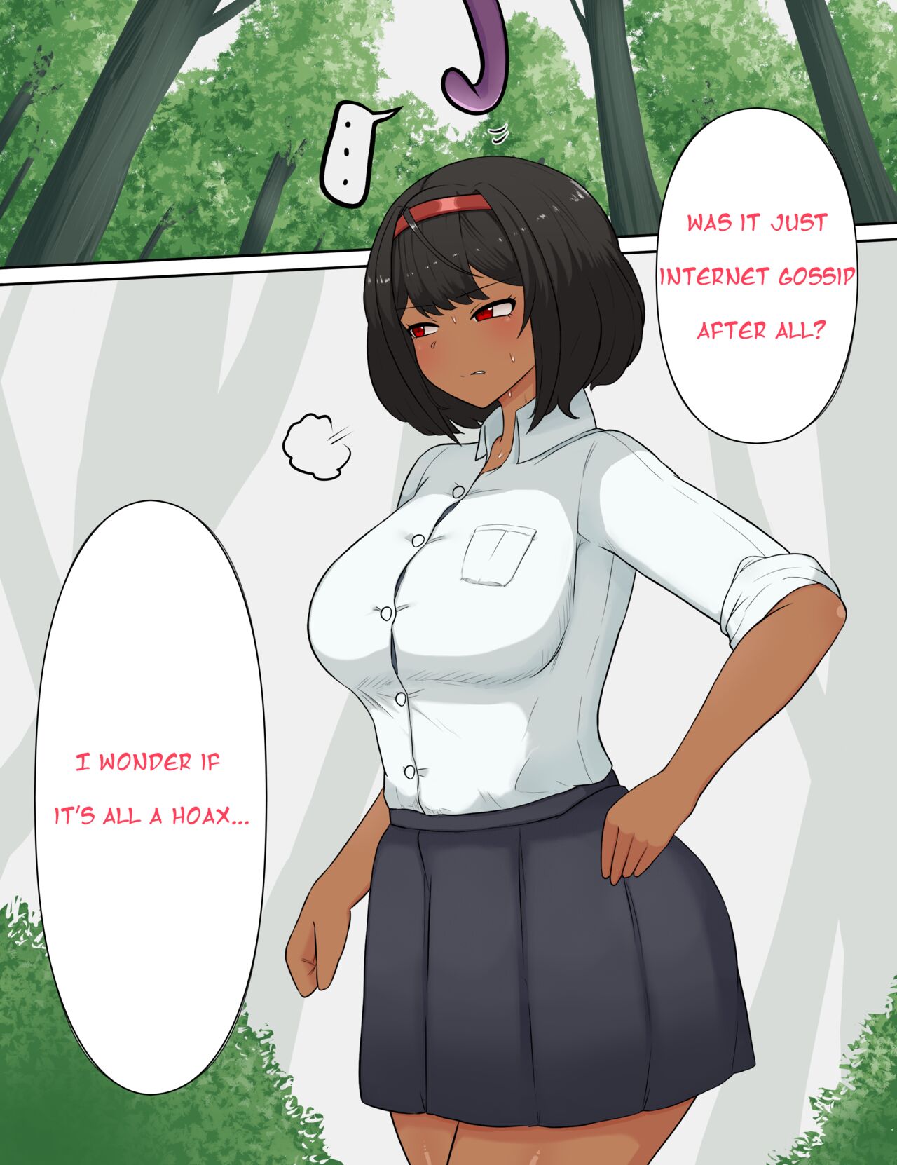 The Suffering of a Brown-skinned Futanari Girl  Tentacle Trap Penis Rape page 9 full