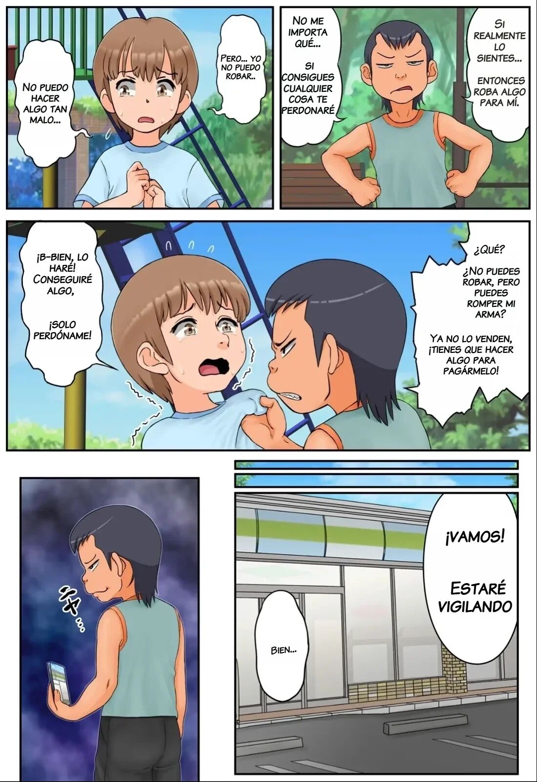 Tomodachi no Hahaoya ga Keitai no Motoyan datta node Yowami o Nigitte Yaritai Houdai shite mita 1 | Aprovechare la Debilidad de mi Amigo, Cuya Madre era una Ex-yanki y Hare lo que me Plazca con Ella 1 page 6 full