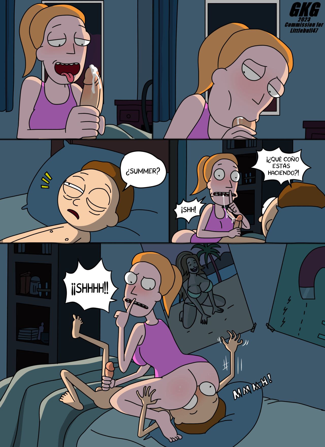 Sneaking into Morty's room at night page 2 full