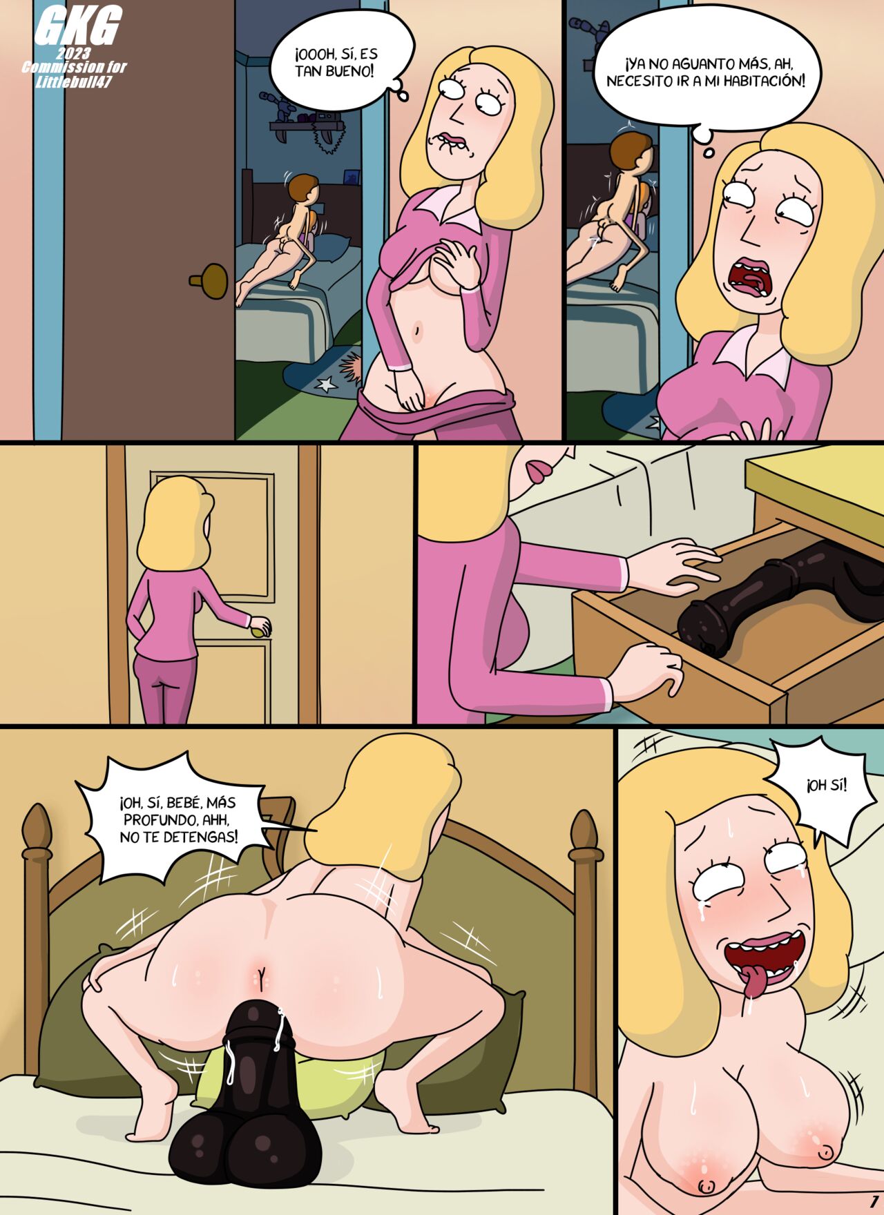 Sneaking into Morty's room at night page 7 full