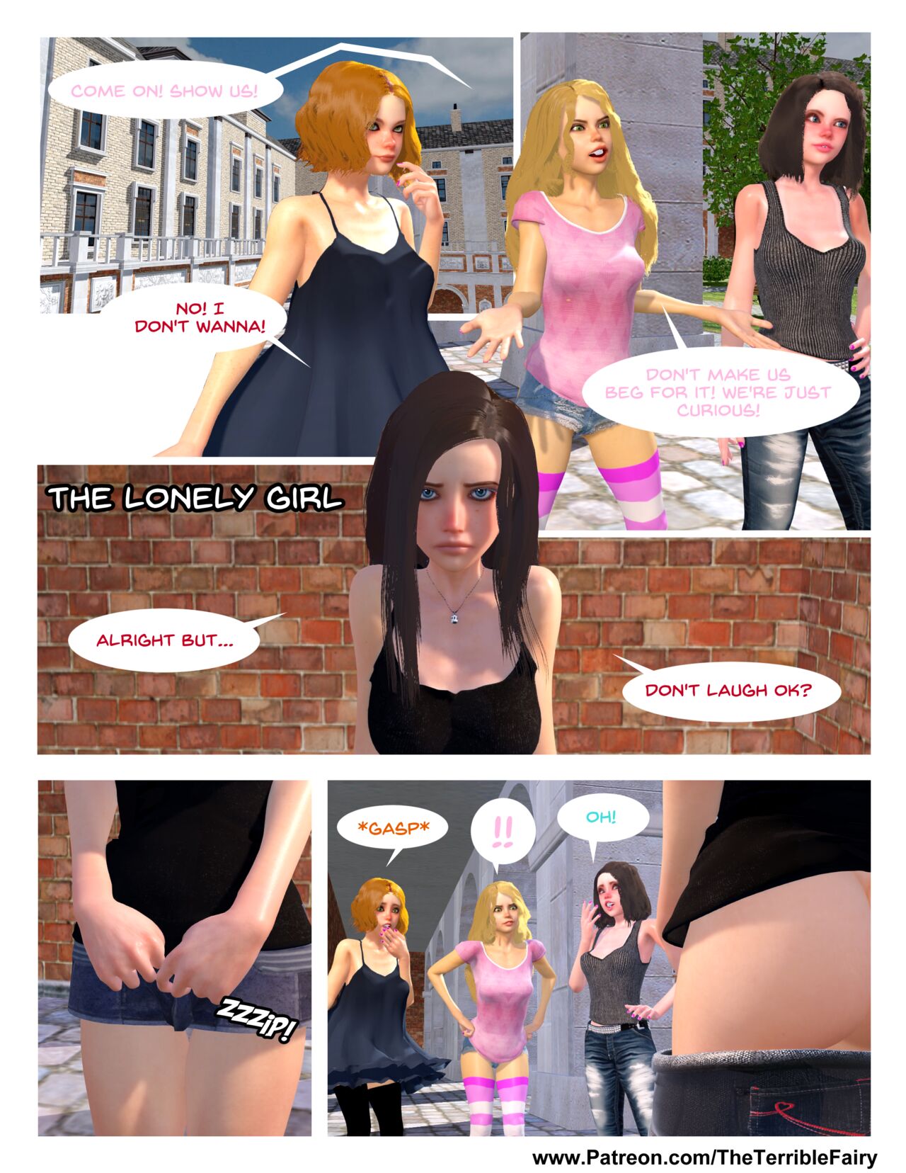 TTFComic The Lonely Girl page 1 full