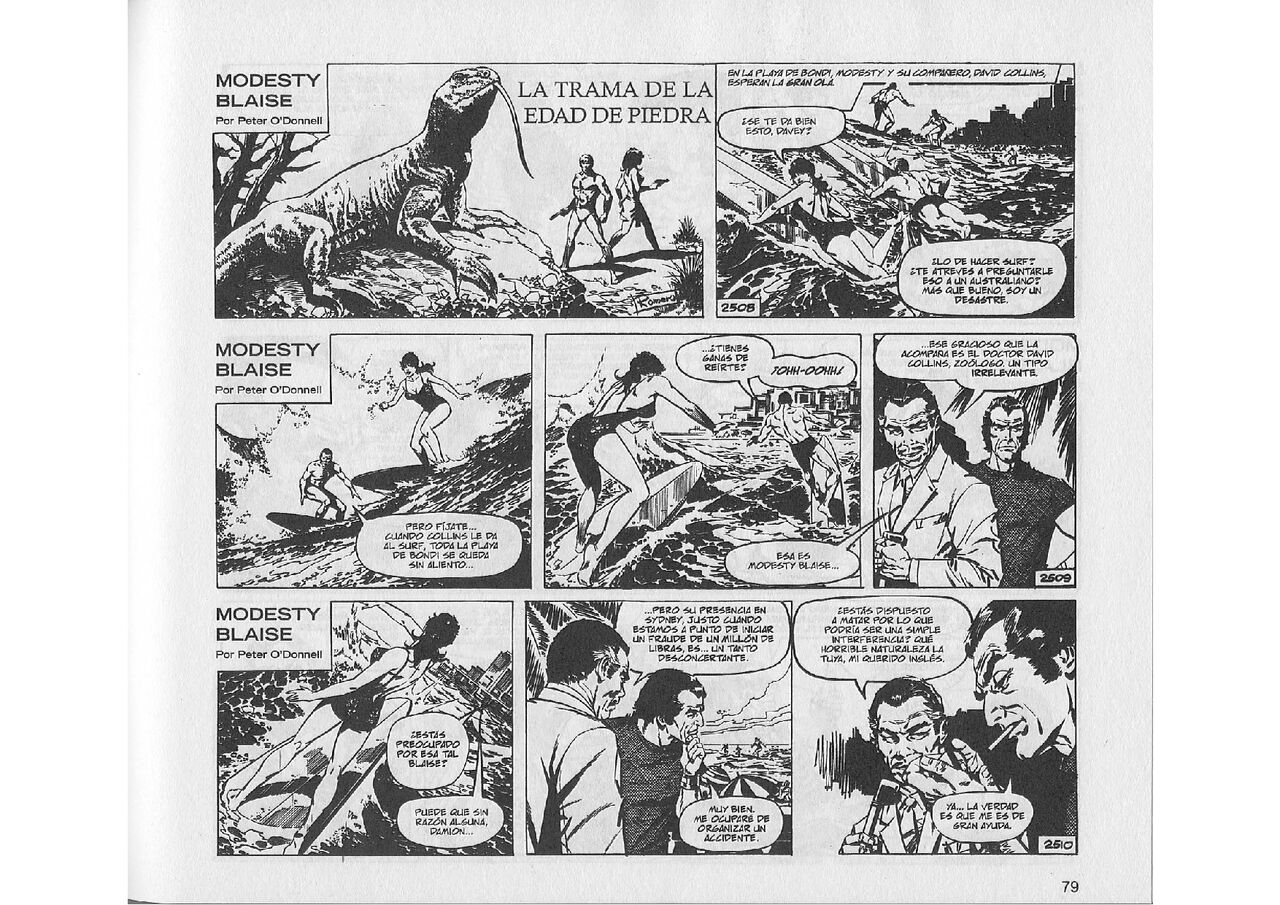 Modesty Blaise: La Trama de la Idade de Piedra page 1 full