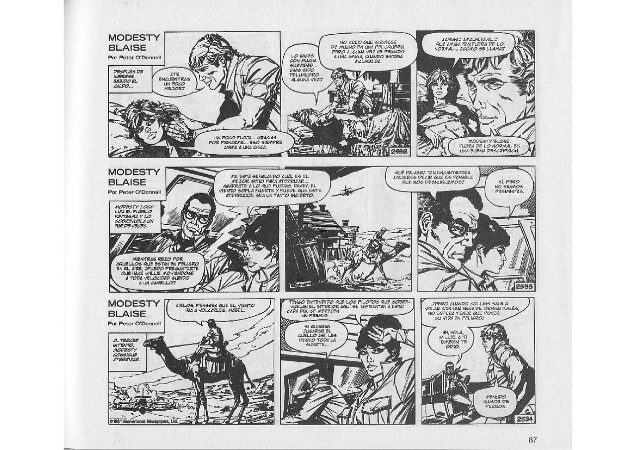 Modesty Blaise: La Trama de la Idade de Piedra page 9 full