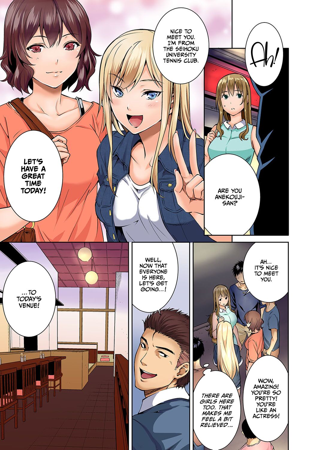 Bou Yuumei Shiritsu Daigaku YariCir no Jittai ~Gasshuku de Issho ni Natta Ojou-sama Daigakusei-tachi no Baai~ Ch. 6 page 8 full