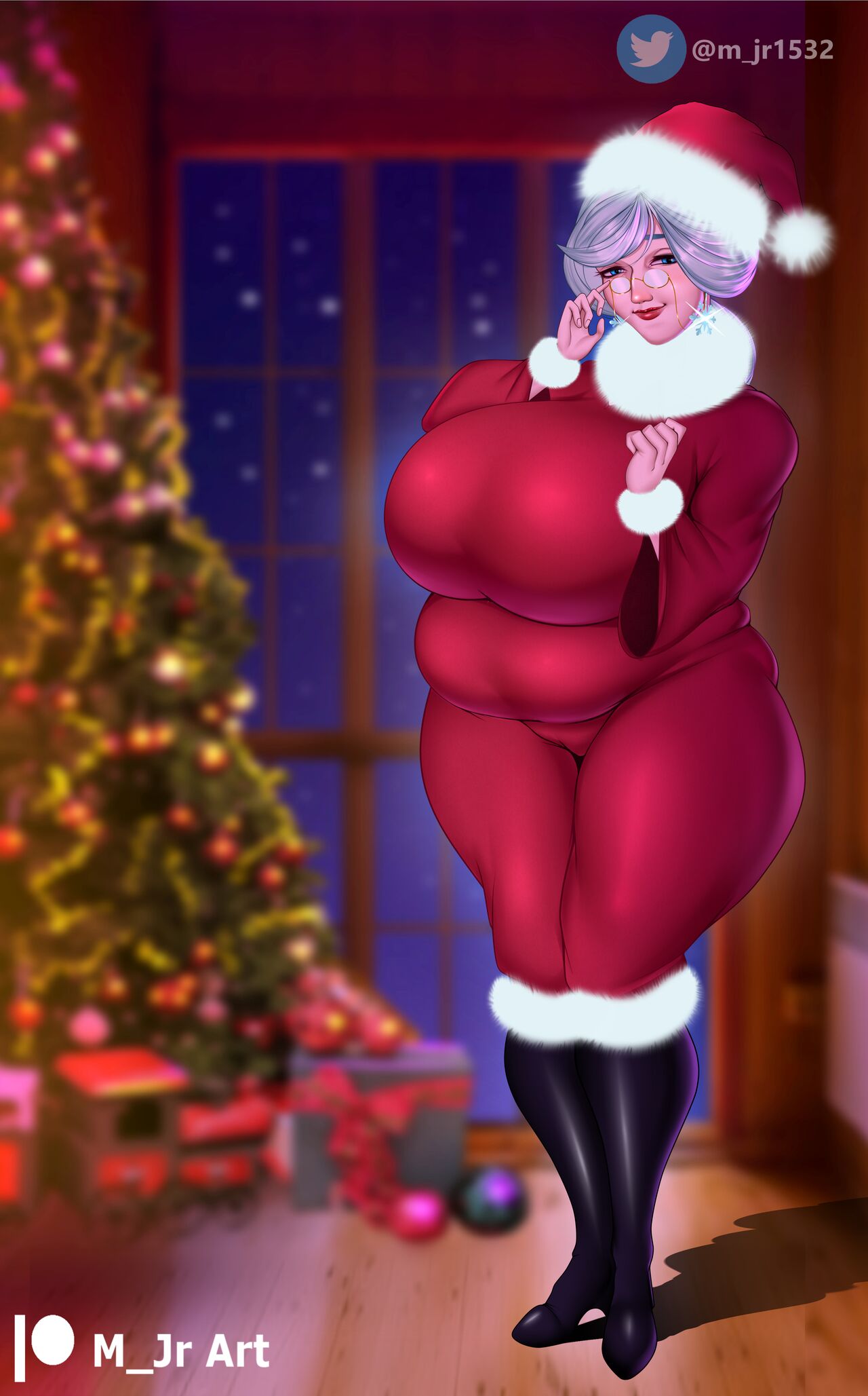 The Secret Gift! ~Mrs. Claus StripGame~ page 6 full