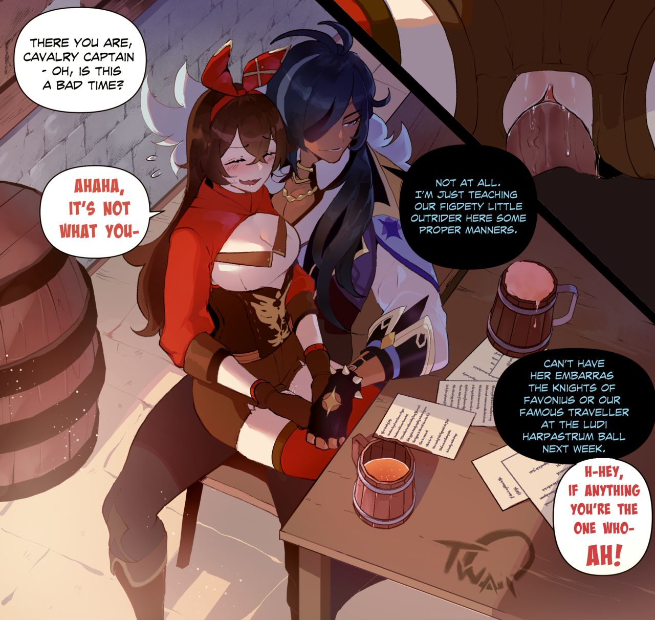Amber NTR with Kaeya page 1 full