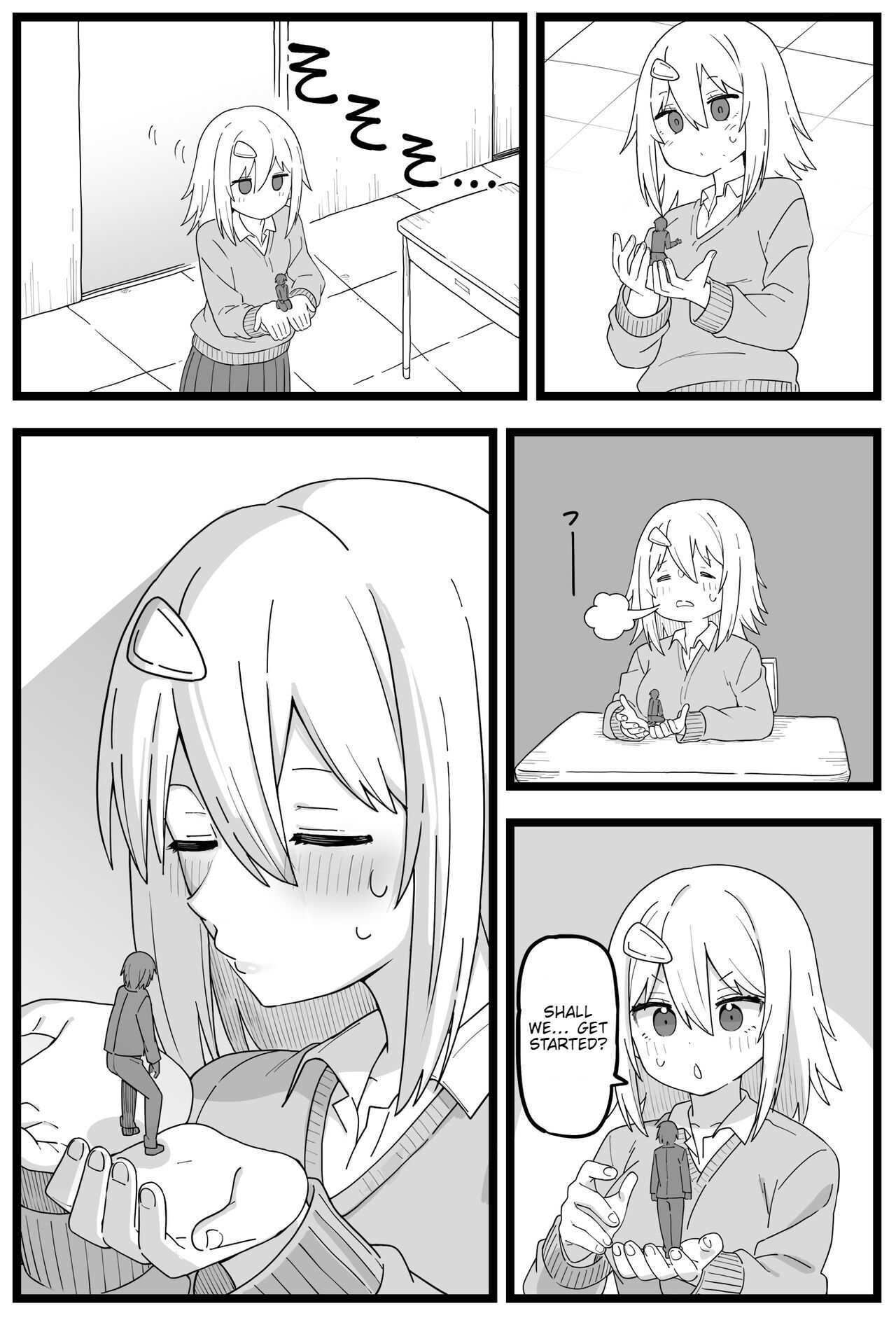 Sugoi Dekai  Classmate ni Butsuriteki ni Taberareru Manga | The Manga about Being Physically Eaten by a Giant Classmate page 7 full