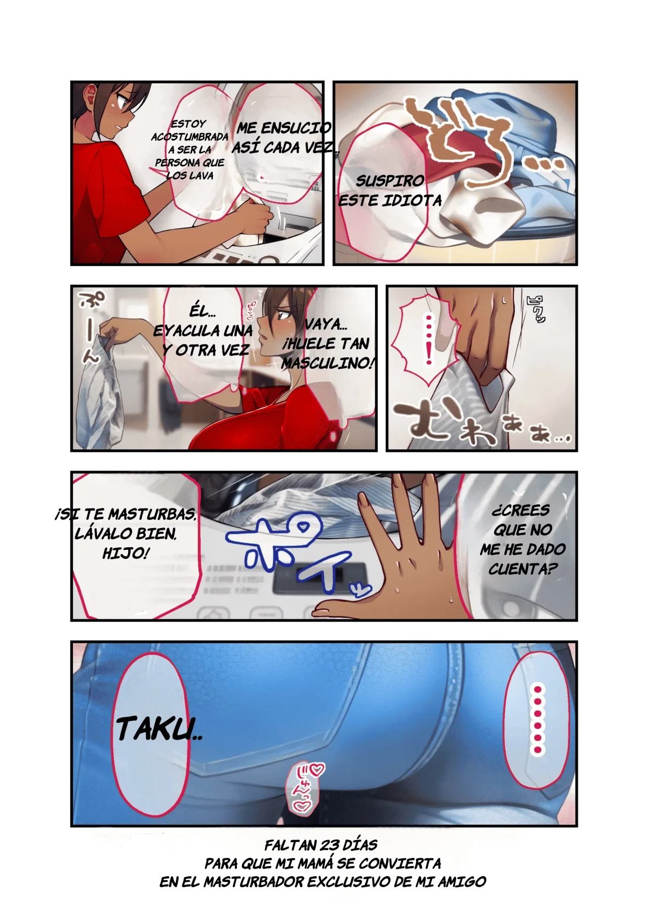 28-Nichi-go ni Ore no Kachan ga Tomodachi no Senyo Onahoru ni Naru Hanashi | Día 28, Mi Madre se Convertirá Masturbador Personal de mi Amigo page 7 full