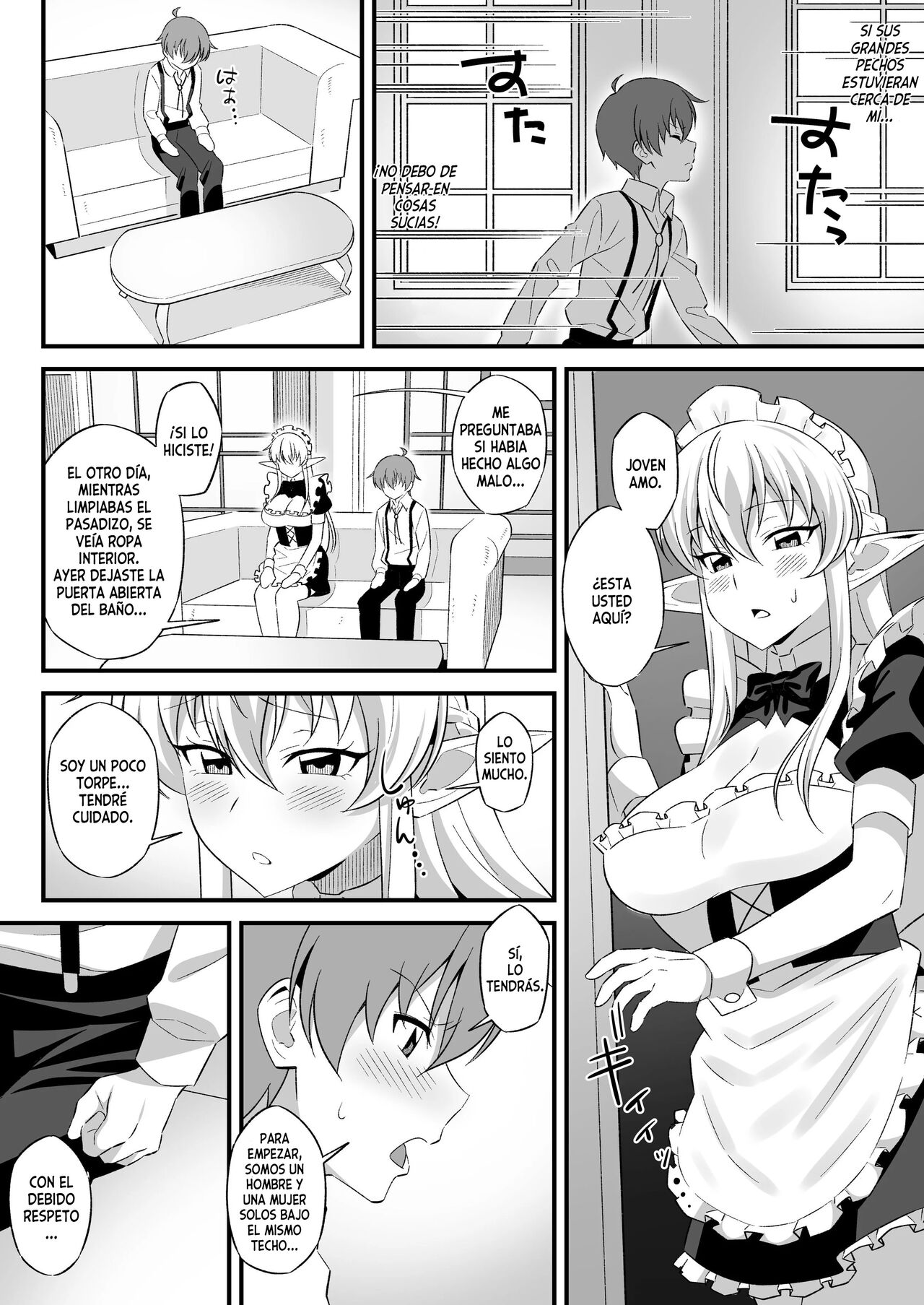 Oyashiki ni Tsukaeru Elf wa Goshujin-sama ni XXXX de Gohoushi Suru no ga Shigoto desu page 5 full