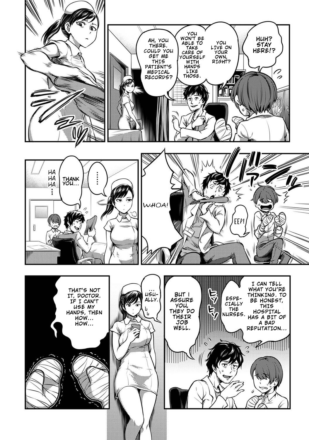 Kameyama Shiruko Sakusei Byoutou ~Seikaku Saiaku no Nurse shika Inai Byouin de Shasei Kanri Seikatsu~ Ch. 1 - 7.5| Life in a Hospital With Only the Worst Nurses! page 4 full