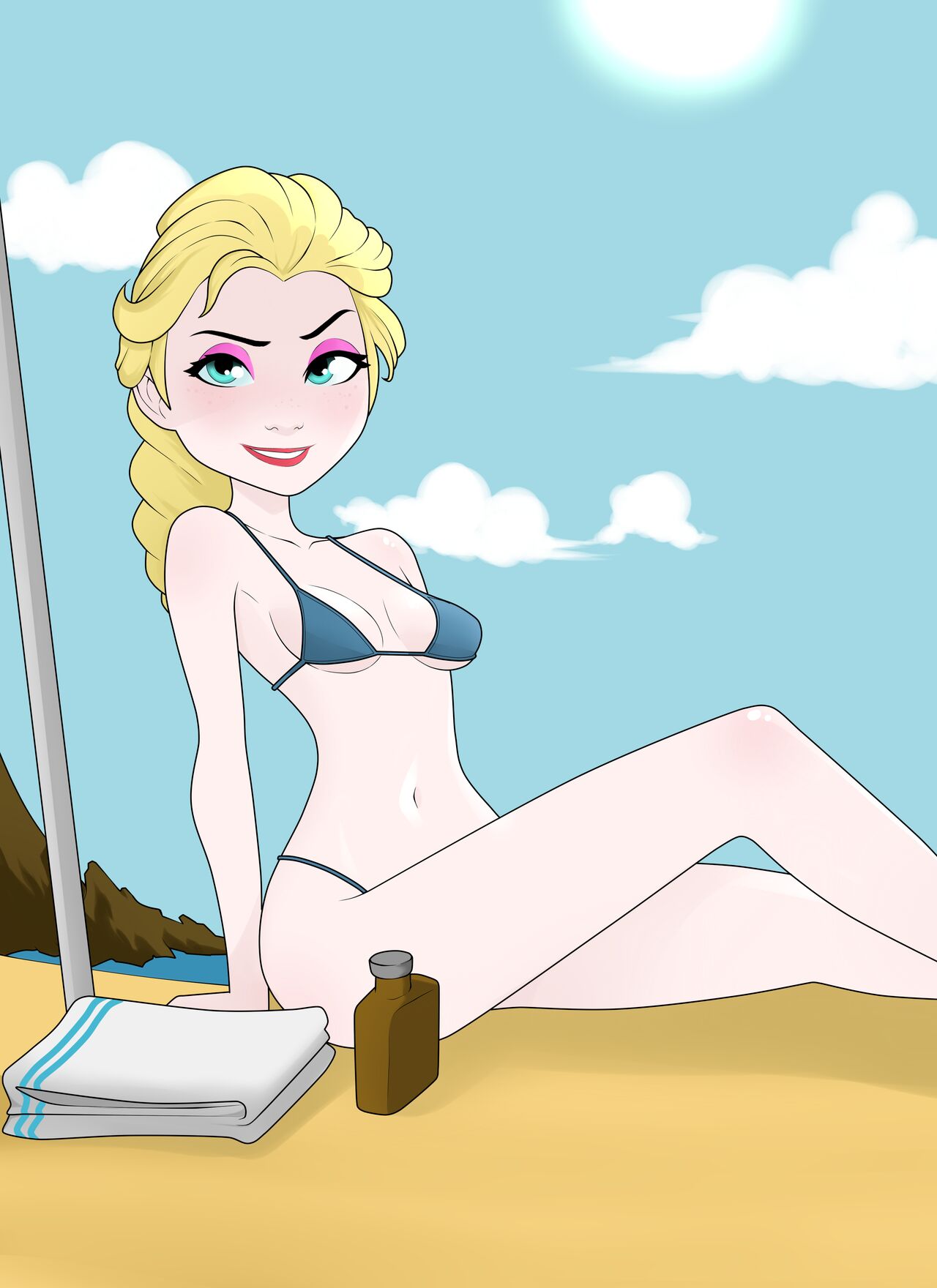 Elsa and Anna Get Sunkissed! page 10 full