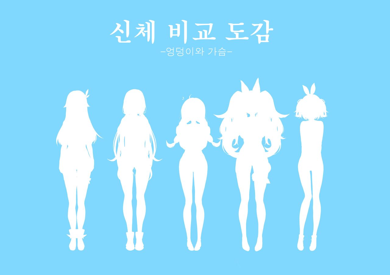 Hololive Karada no Kuraberu Zukan -Chichi Kurabe Shiri Narabe- / 홀로라이브 신체 비교 도감 -엉덩이와 가슴- page 4 full