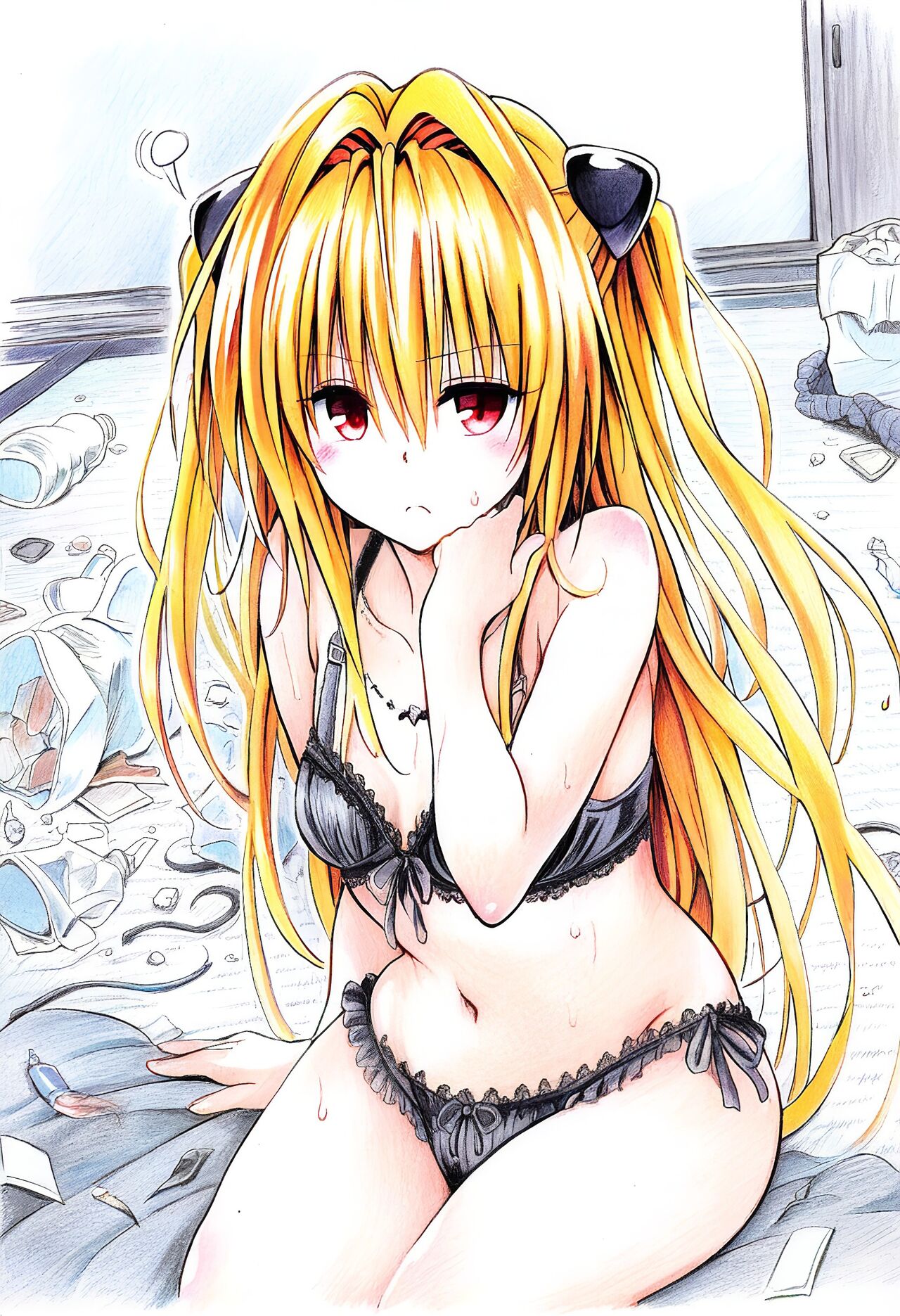 ヤ◯ちゃんが汚部屋でおじさん達にめちゃくちゃにされちゃう本 konjiki no yami page 4 full