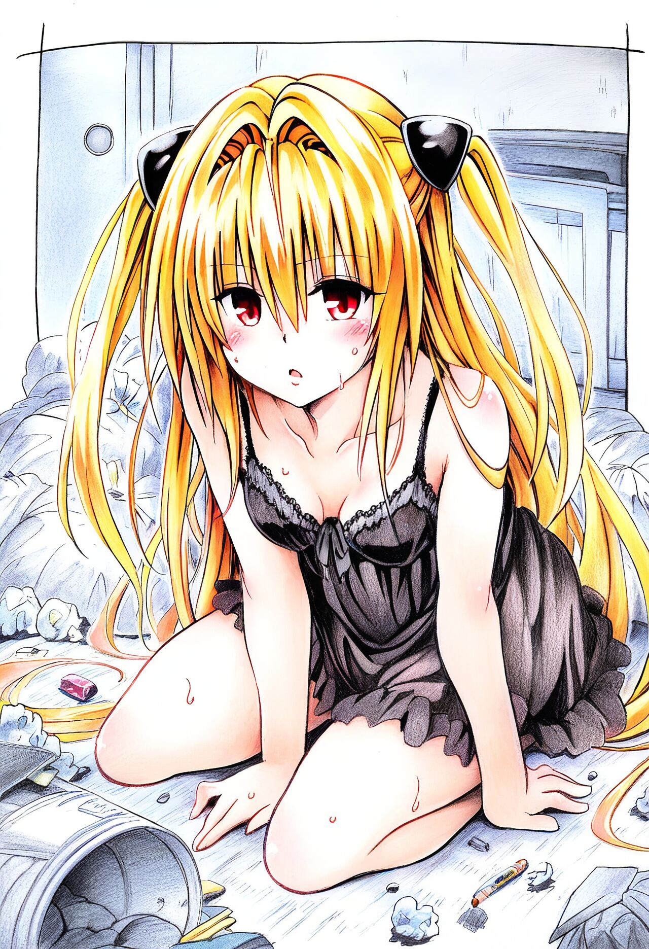 ヤ◯ちゃんが汚部屋でおじさん達にめちゃくちゃにされちゃう本 konjiki no yami page 6 full