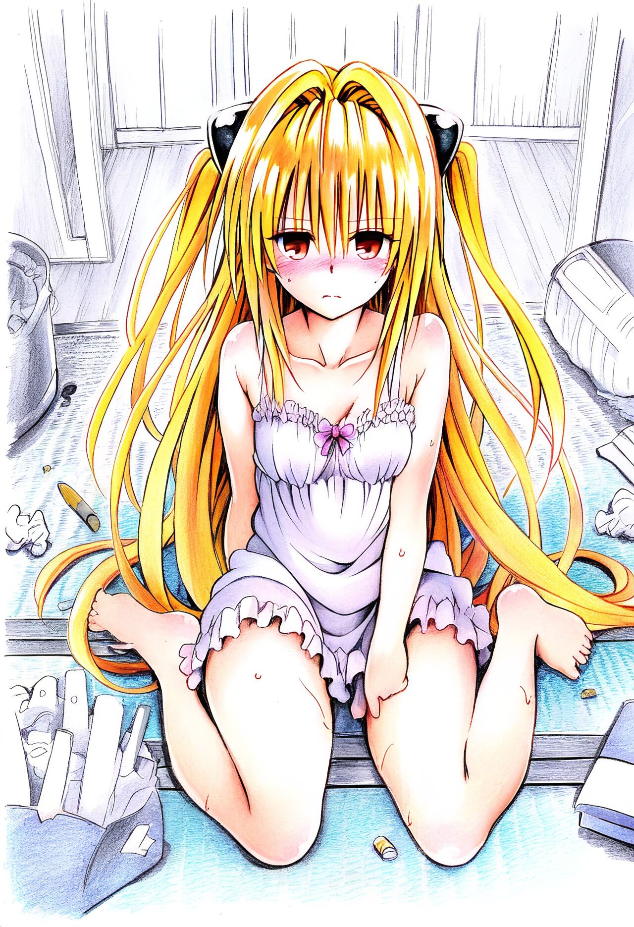 ヤ◯ちゃんが汚部屋でおじさん達にめちゃくちゃにされちゃう本 konjiki no yami page 7 full