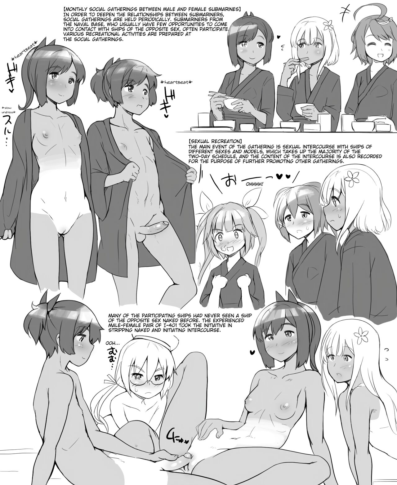 I-401 Breeding recording + Monthly social gatherings between male and female submarines page 9 full