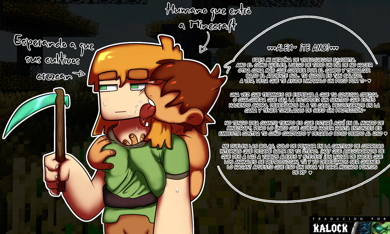 Explorando el Mundo de Minecraft con Alex y un Inesperado Visitante page 1 full