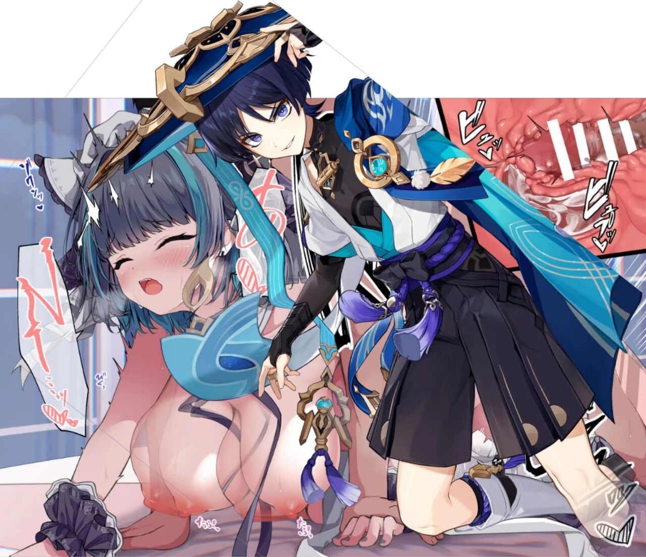 碧蓝航线柴郡x原神散兵 page 3 full