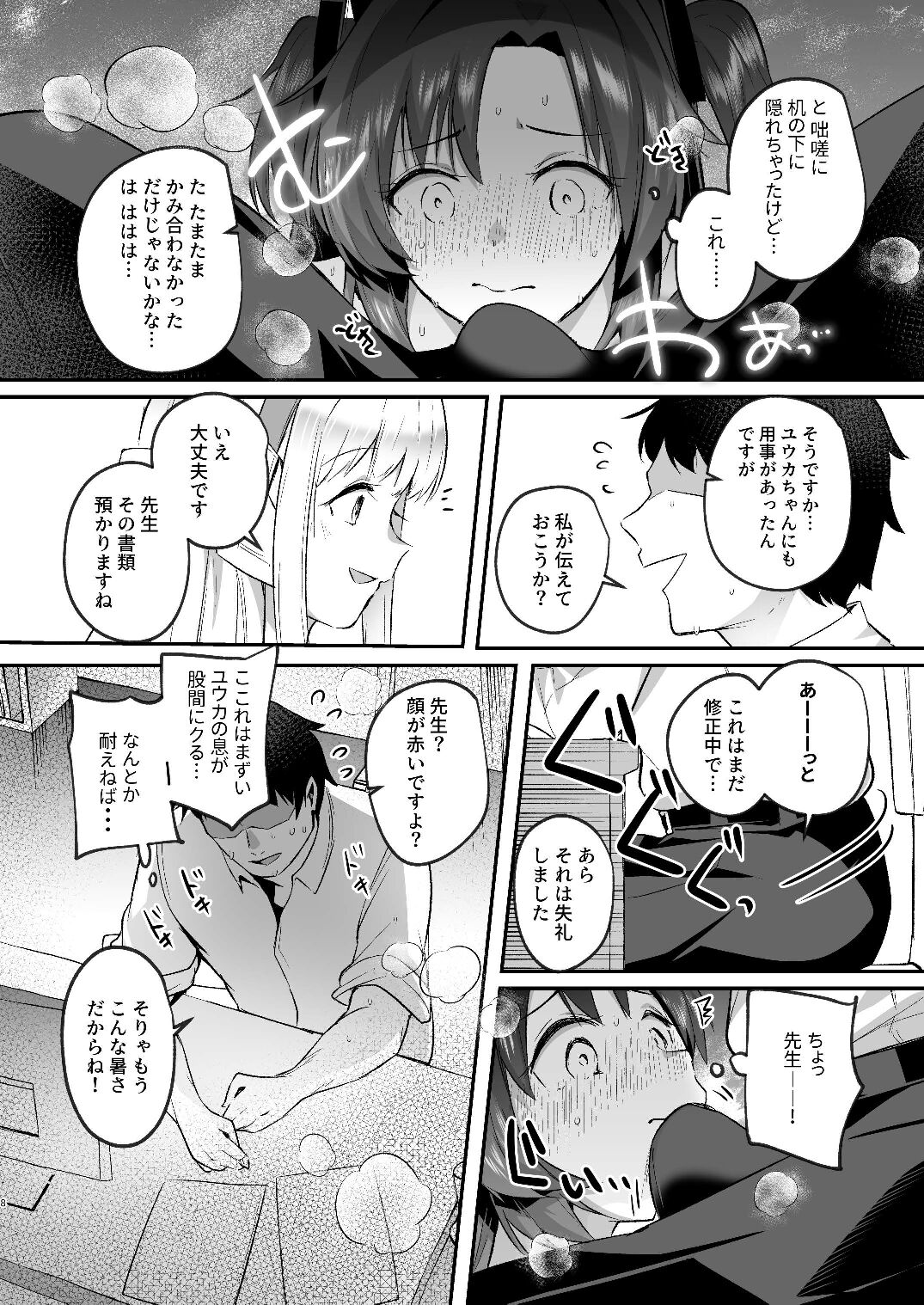 Yuuka to Midsummer no Asedaku Office SEX page 8 full