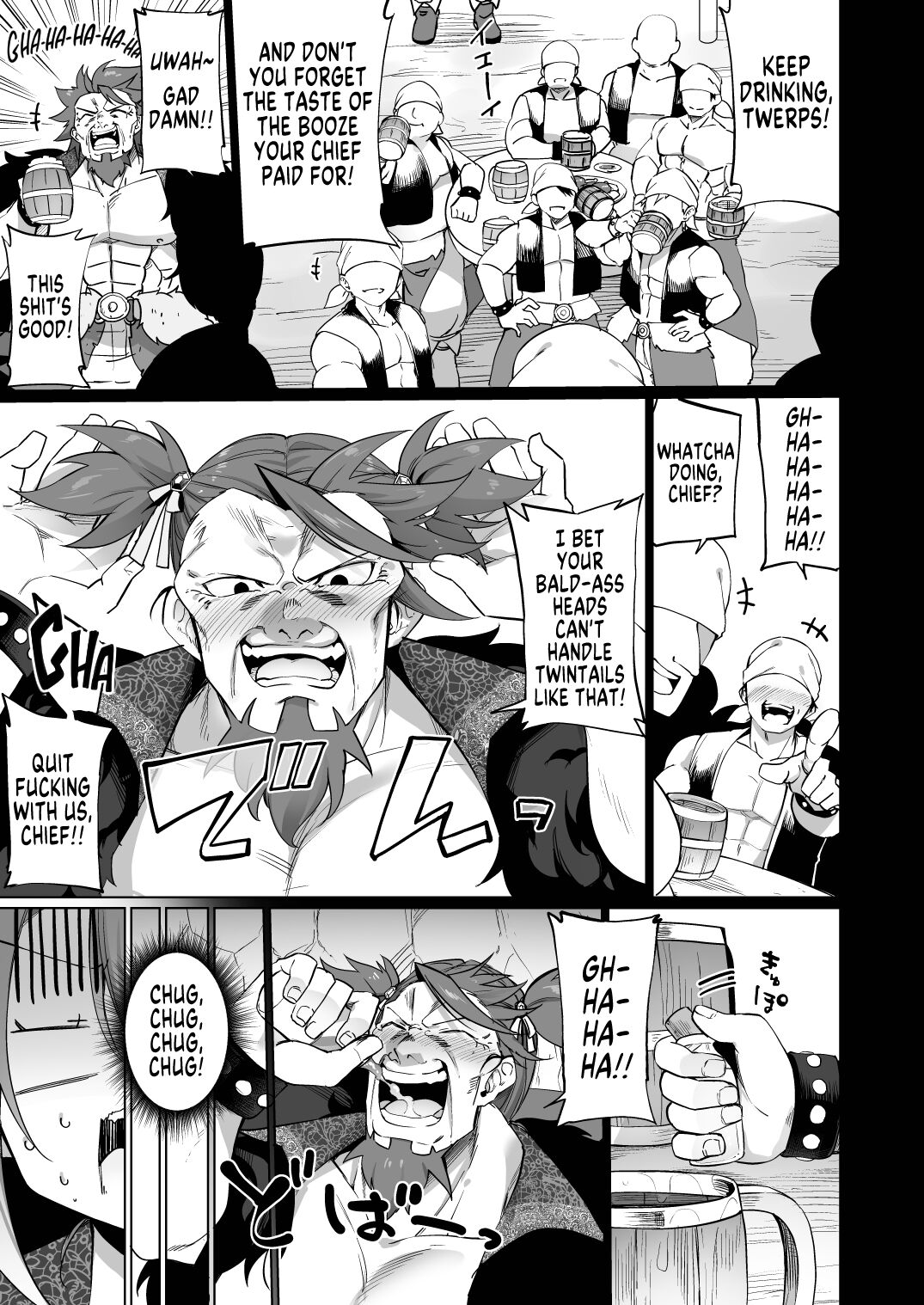 Mesugaki Elf ni Natta Don Elf-ka no Kusuri part 3 | A Bandit Chief Who Turned Into a Bratty Elf Girl Elvification Drug part 3 page 5 full