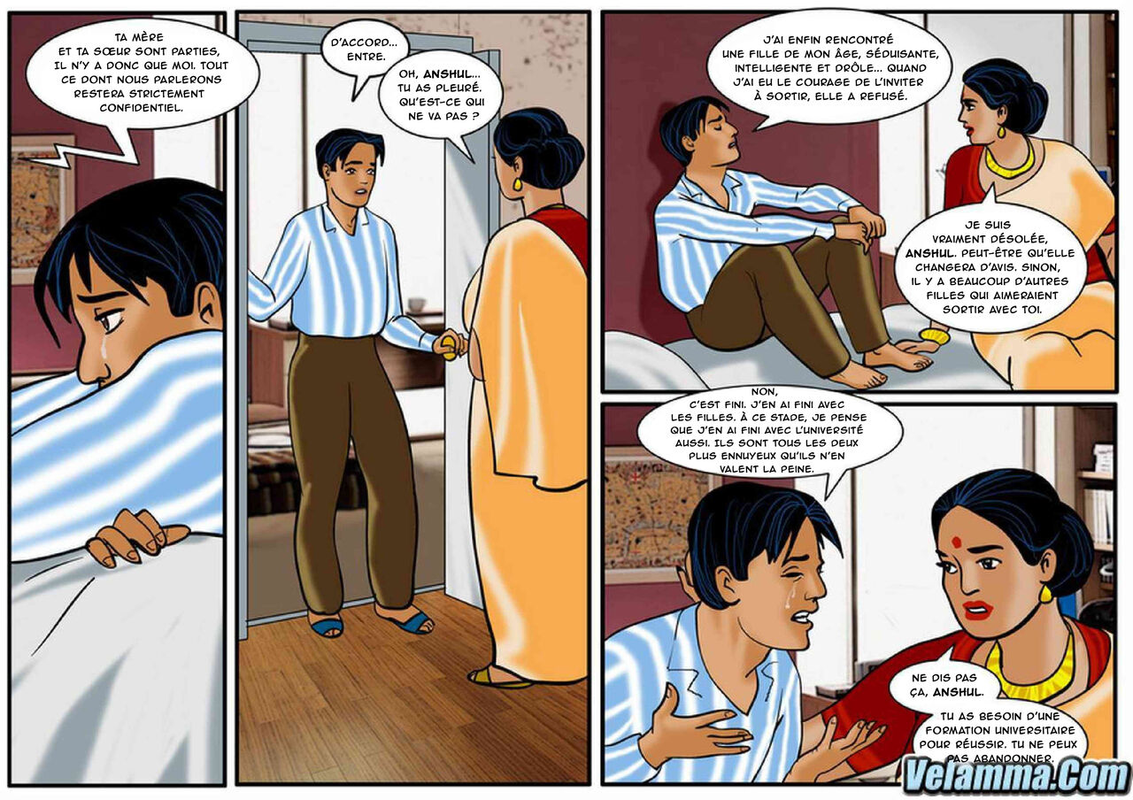 Velamma - 026 - "Bonnes Influences" page 10 full