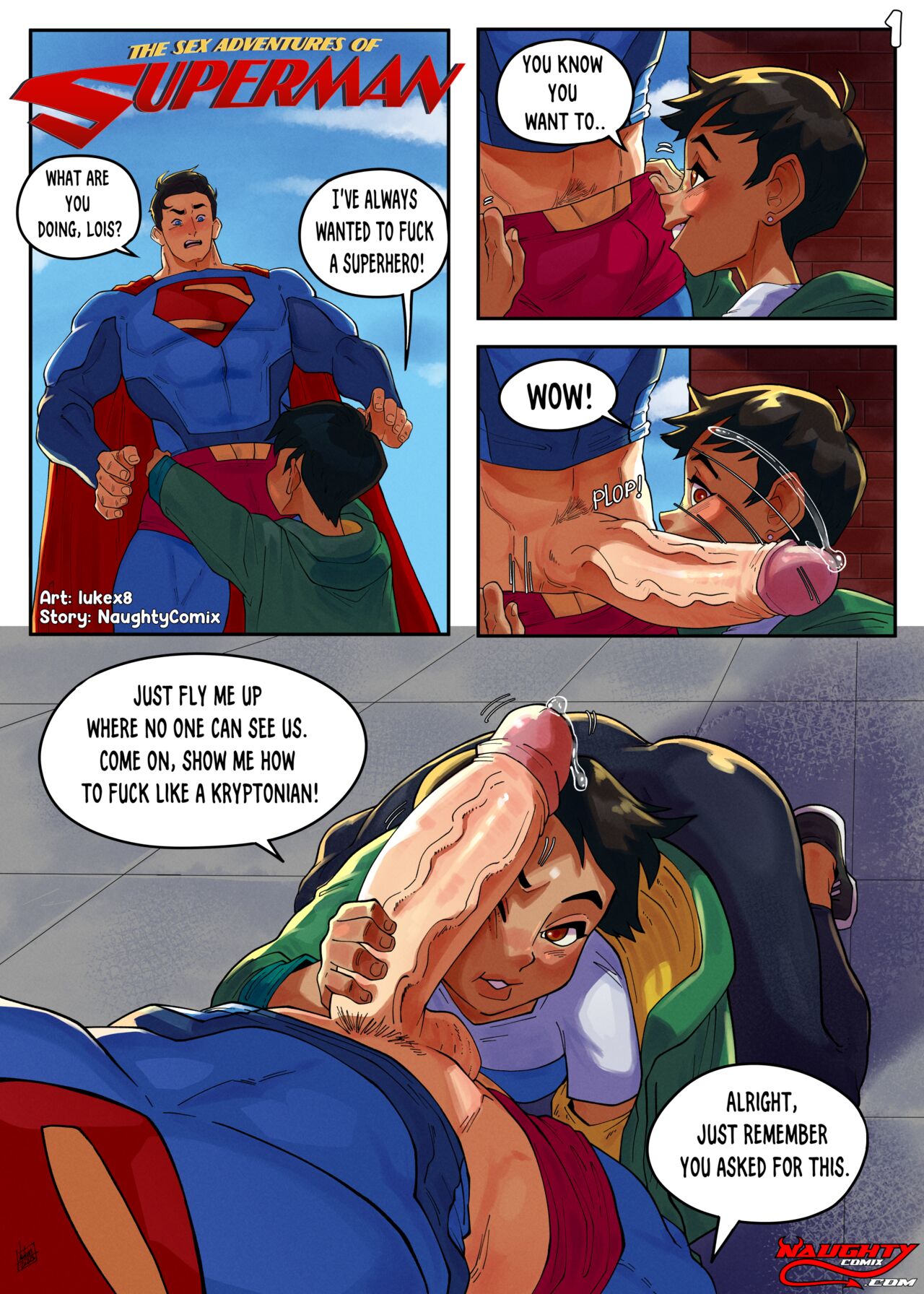 The Sex Adventures Of Superman page 1 full