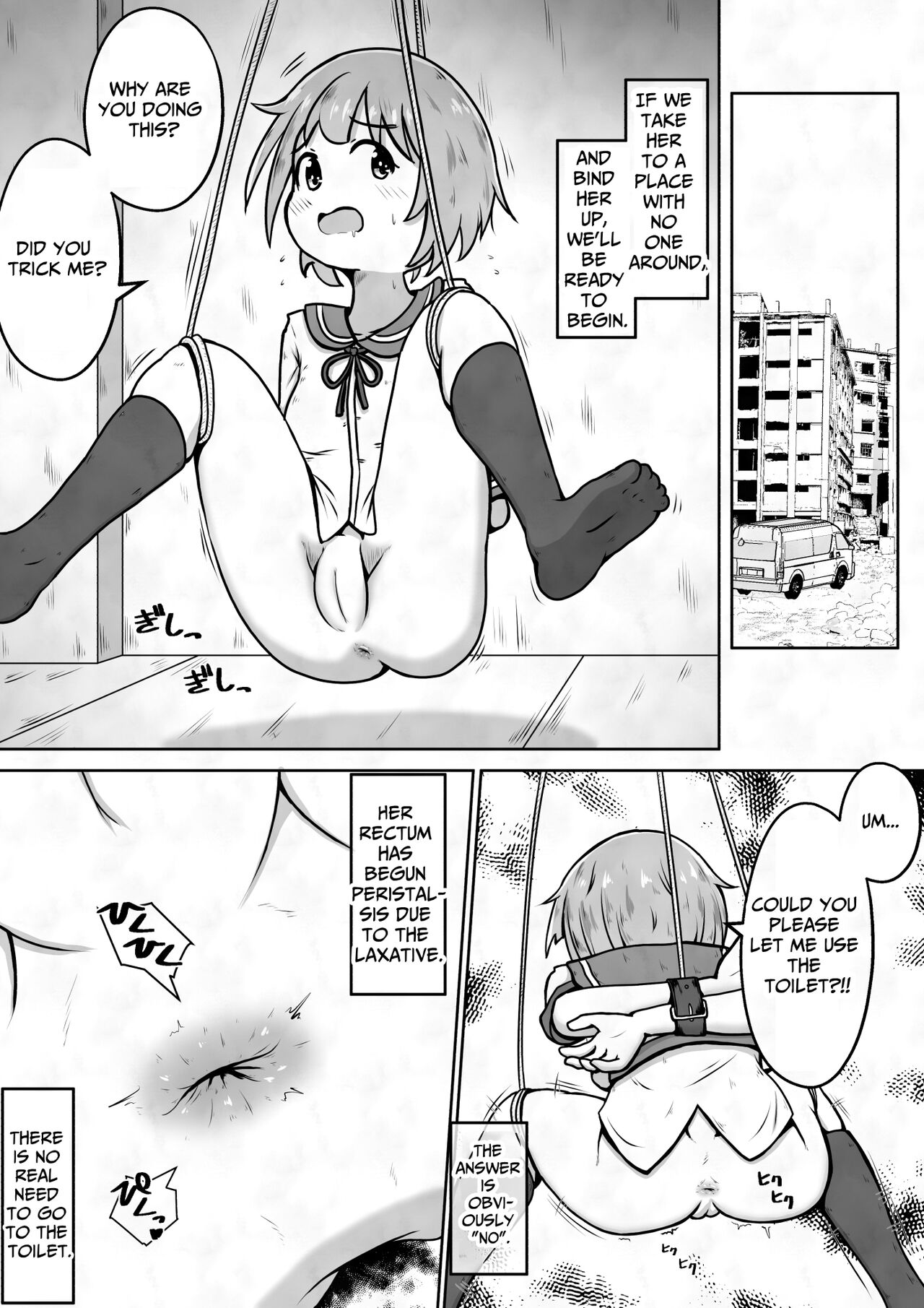 After Administering A Laxative To A Girl, I Restrain Her And Plug Her Anus With My Dick page 4 full