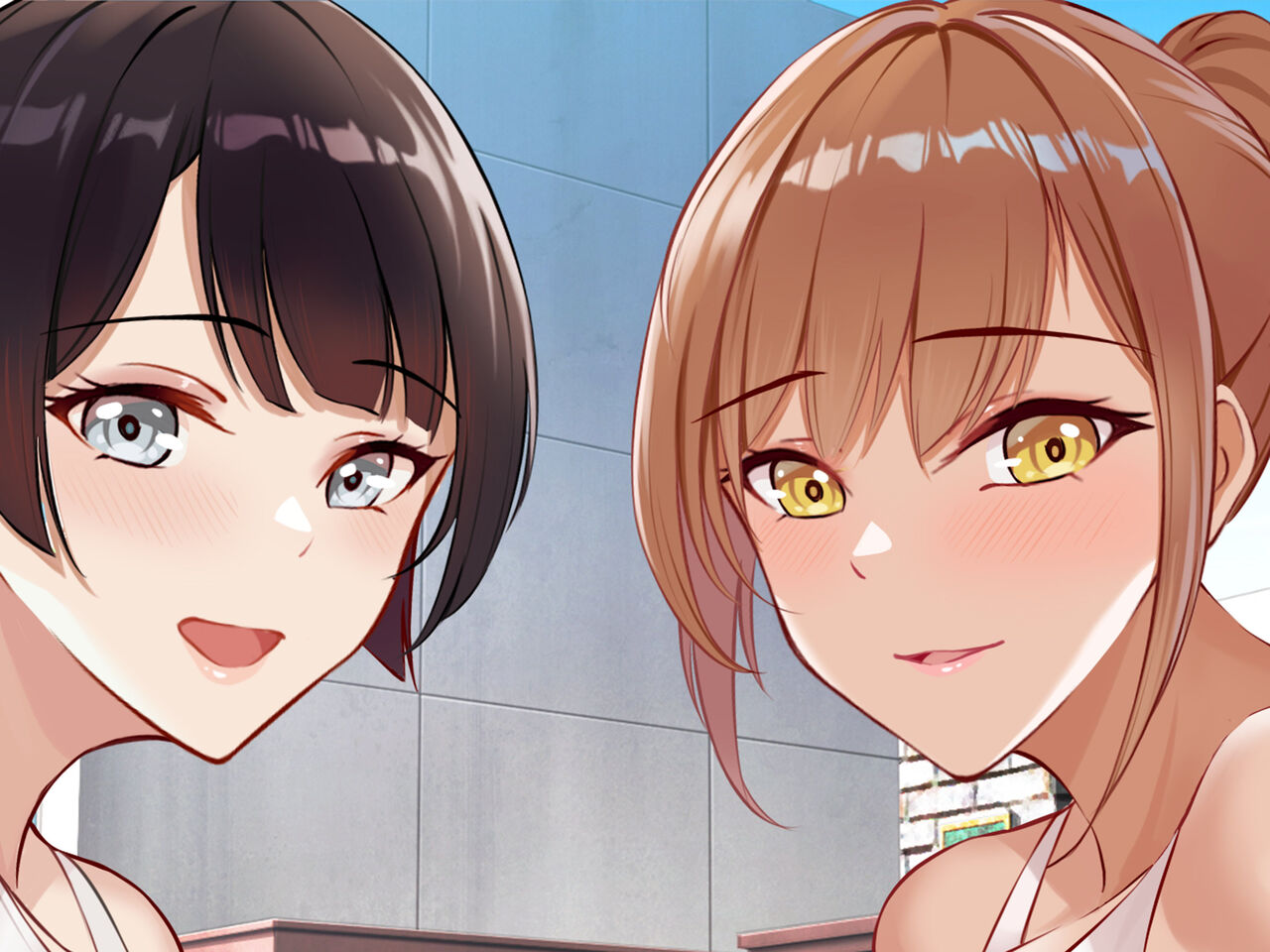 Suiei mo Chichi no dekasa mo ace na Jisshi tachi ga kyouei mizugi de sematte kitakara kindan no kinshin tanetsuke poolside! page 3 full