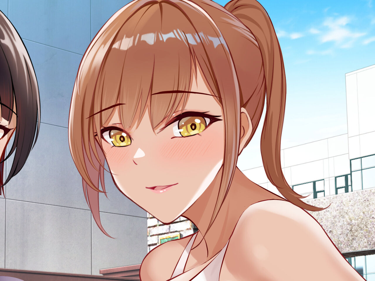 Suiei mo Chichi no dekasa mo ace na Jisshi tachi ga kyouei mizugi de sematte kitakara kindan no kinshin tanetsuke poolside! page 5 full