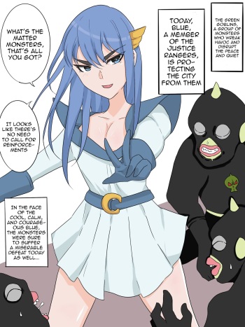Superheroine from a Sentai series Swaps Bodies with a Low-ranking Combatant cover