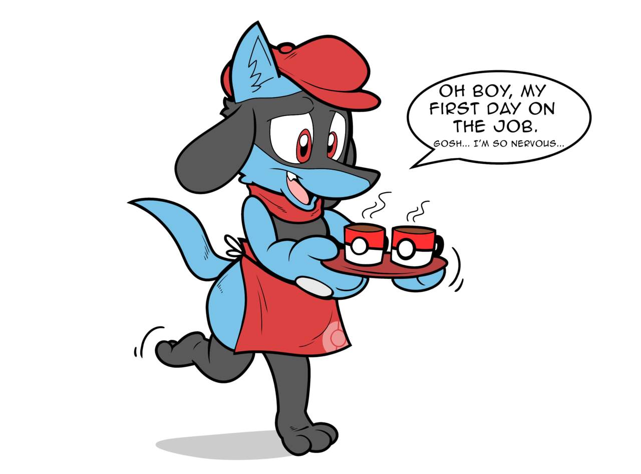 Riolu's New Job! page 1 full