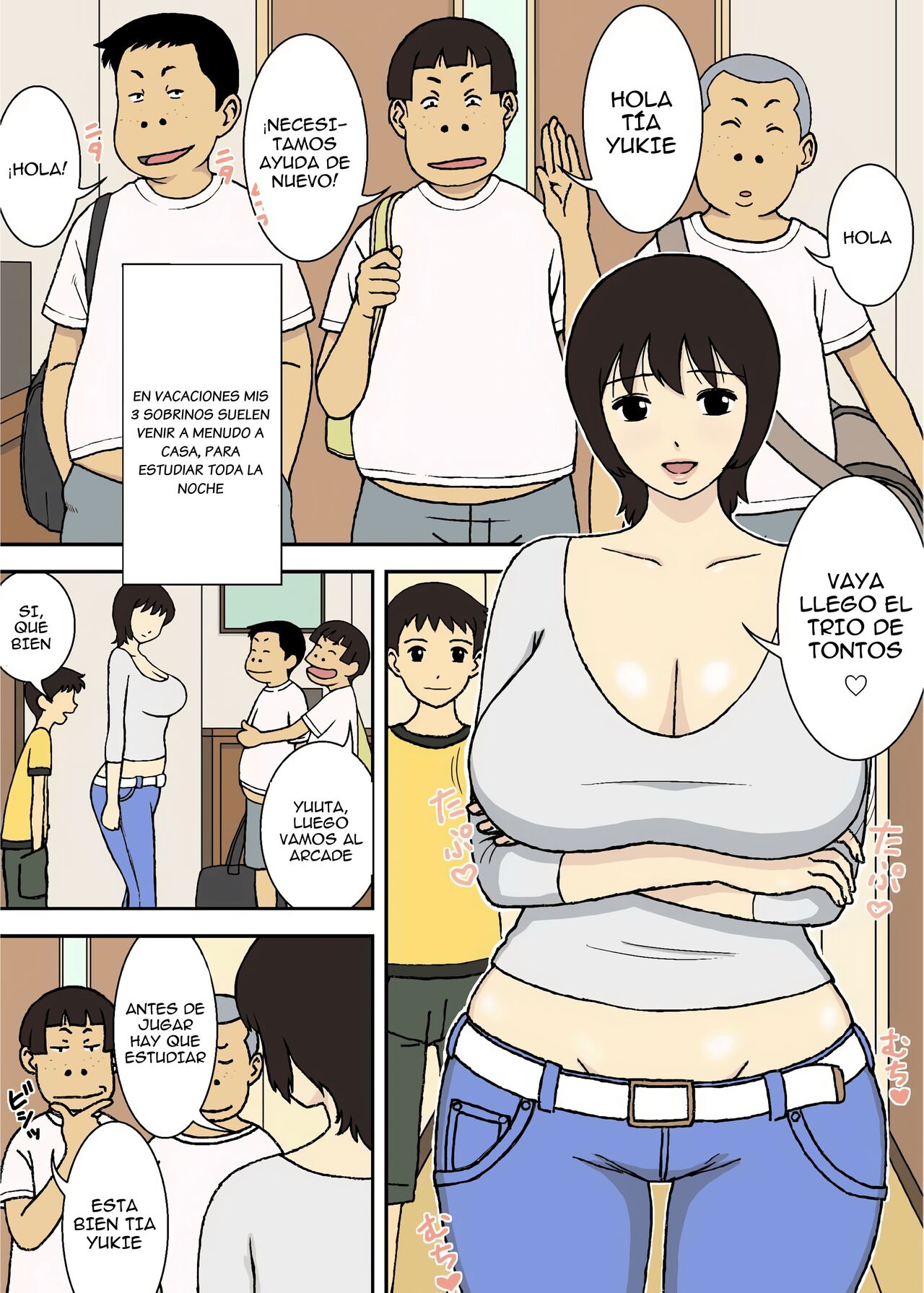 Warugaki to Kyonyuu Mama | Unos Chicos Traviesos y una  Esposa Tetona   Sin Censura page 3 full