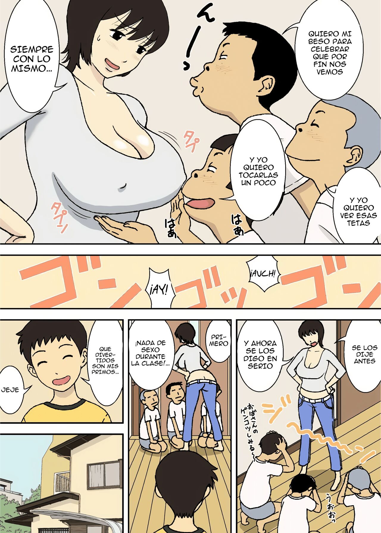 Warugaki to Kyonyuu Mama | Unos Chicos Traviesos y una  Esposa Tetona   Sin Censura page 4 full