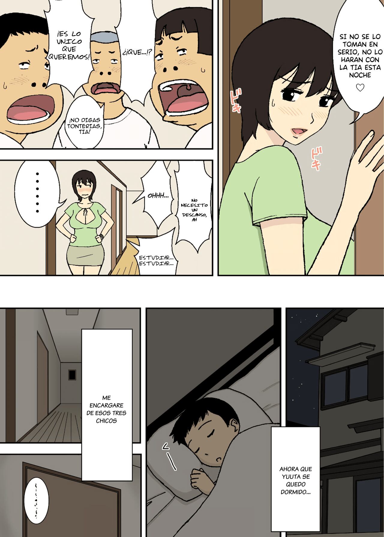 Warugaki to Kyonyuu Mama | Unos Chicos Traviesos y una  Esposa Tetona   Sin Censura page 9 full