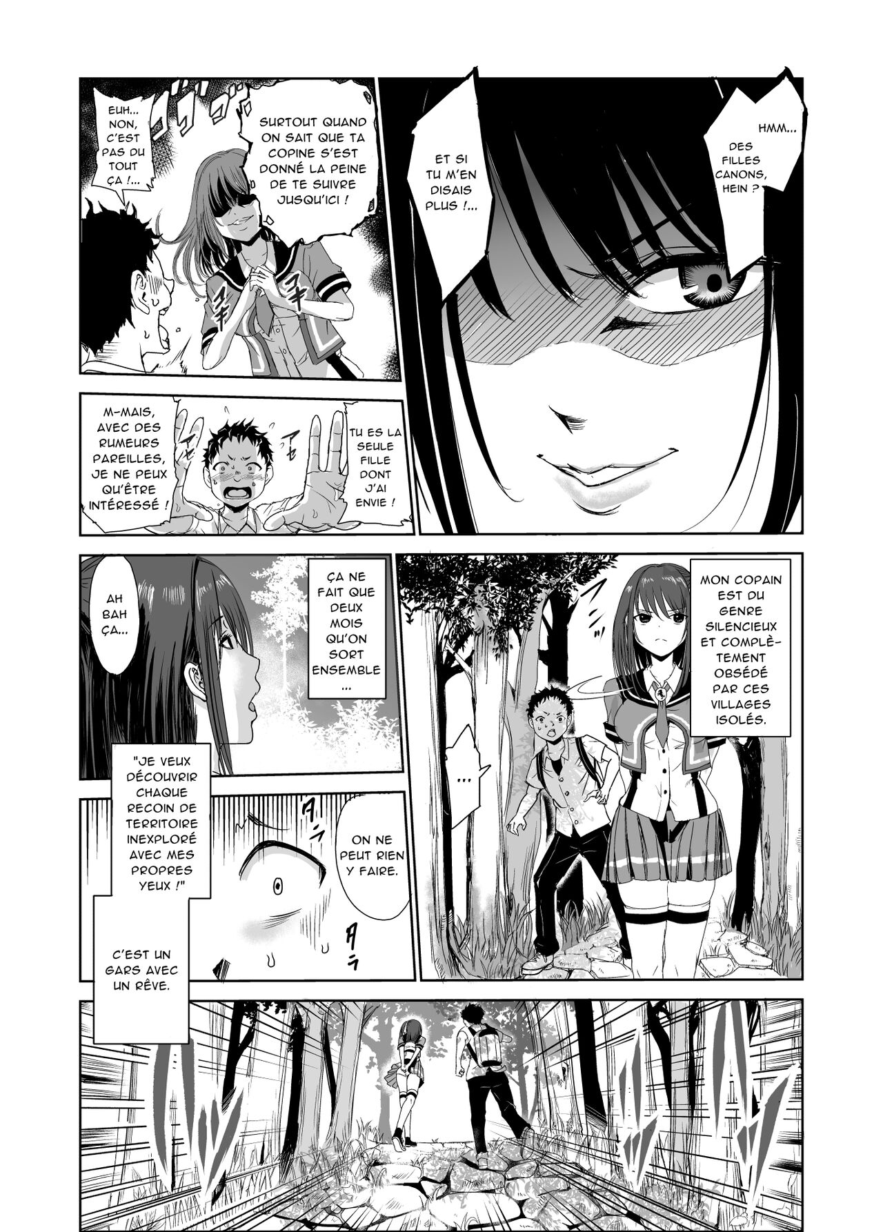 Tsuyagari Mura 1 ~Kareshi o Mamoru Tame Hikyou no Mura de Kyousei Gohoushi &amp; NTR Sex~ page 4 full