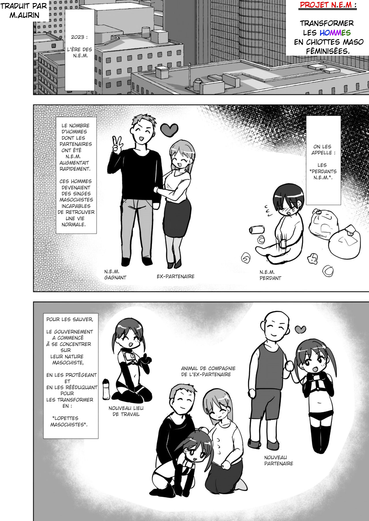 - Projet NEM : Transformer les hommes masochistes en chiottes féminisés. page 1 full