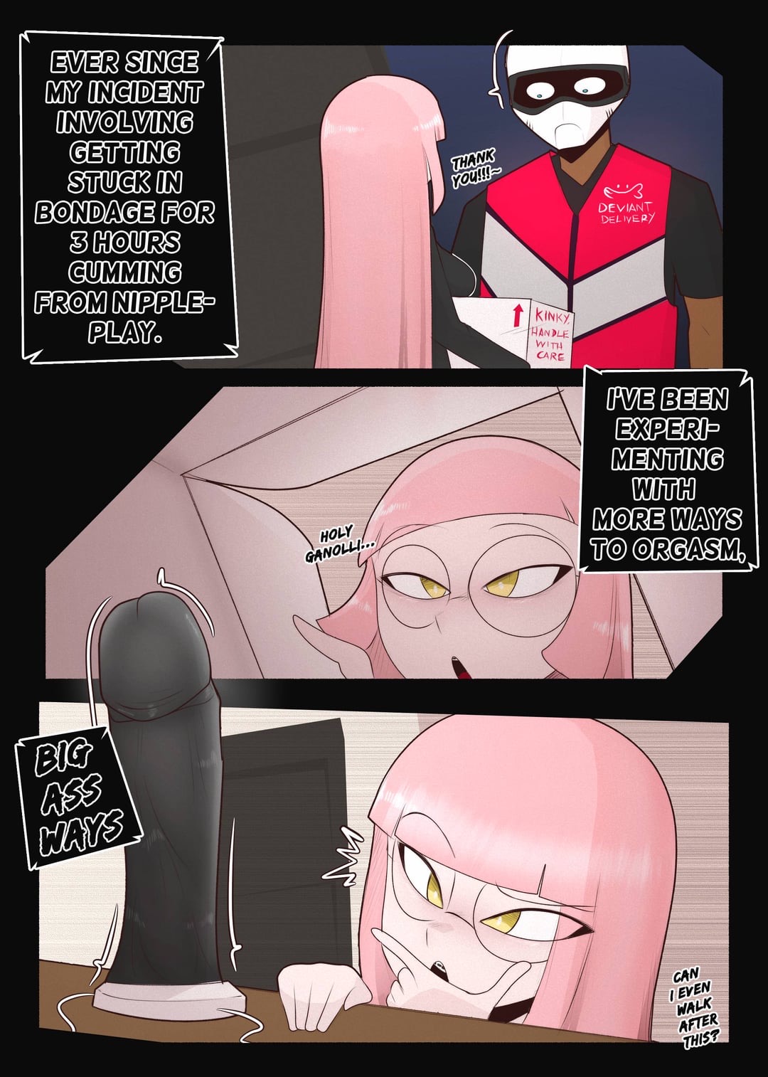 Nerd gets a little too kinky and regrets it page 1 full